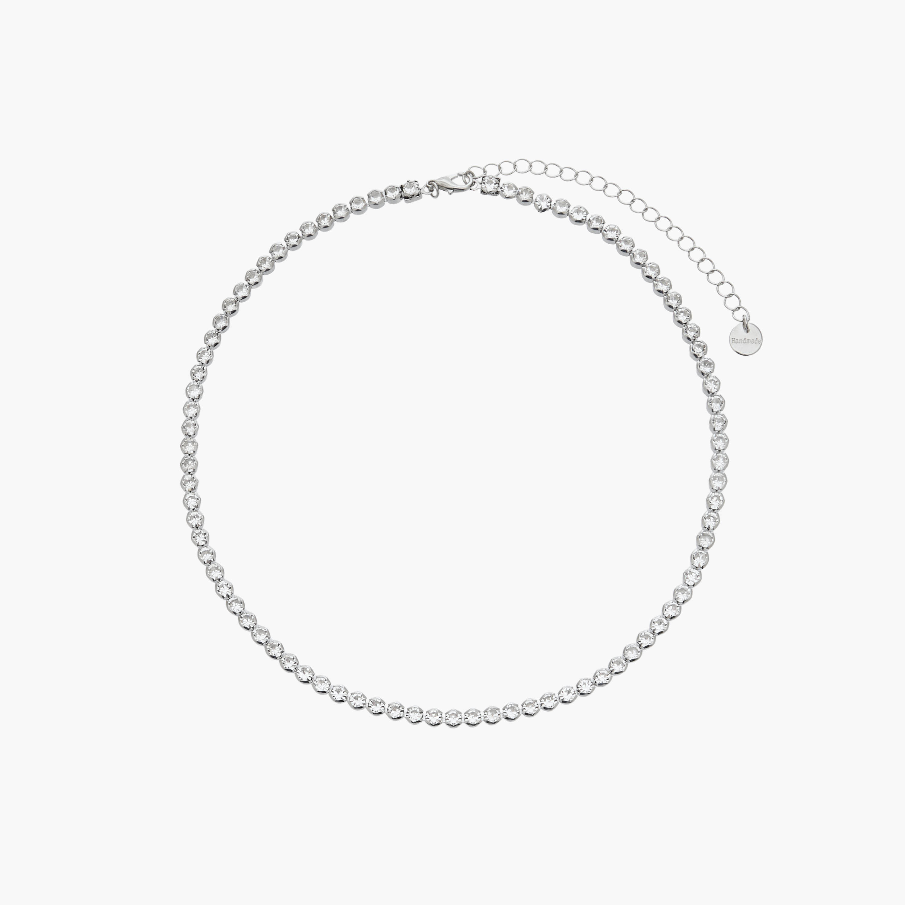 Set of 4 - Stone Embellished Silver Tone Necklace and Earrings-women-watchesandjewellery-jewellery-jewellerysets-image-2