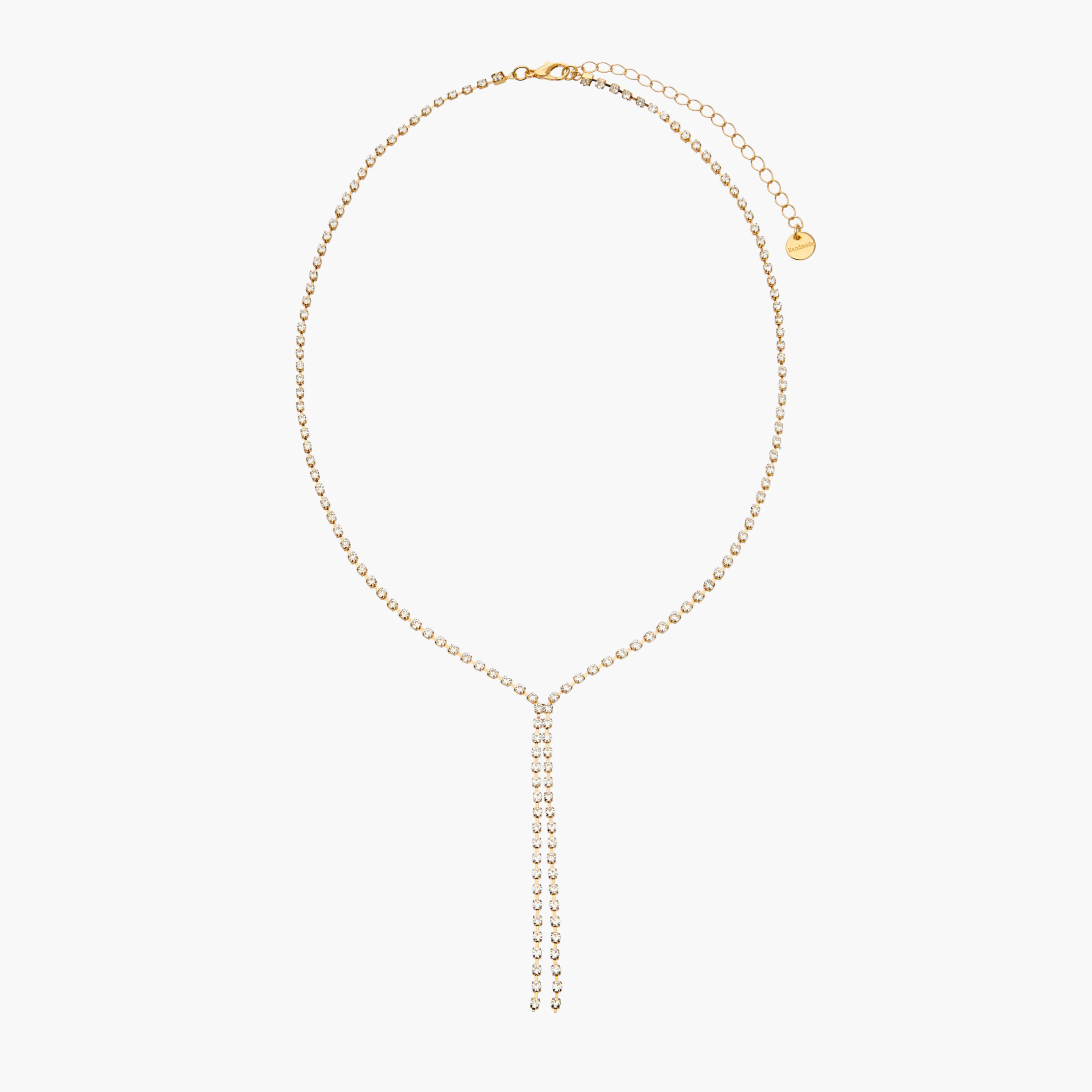 Set of 3 - Stone Embellished Gold Tone Necklace and Earrings-women-watchesandjewellery-jewellery-jewellerysets-image-2
