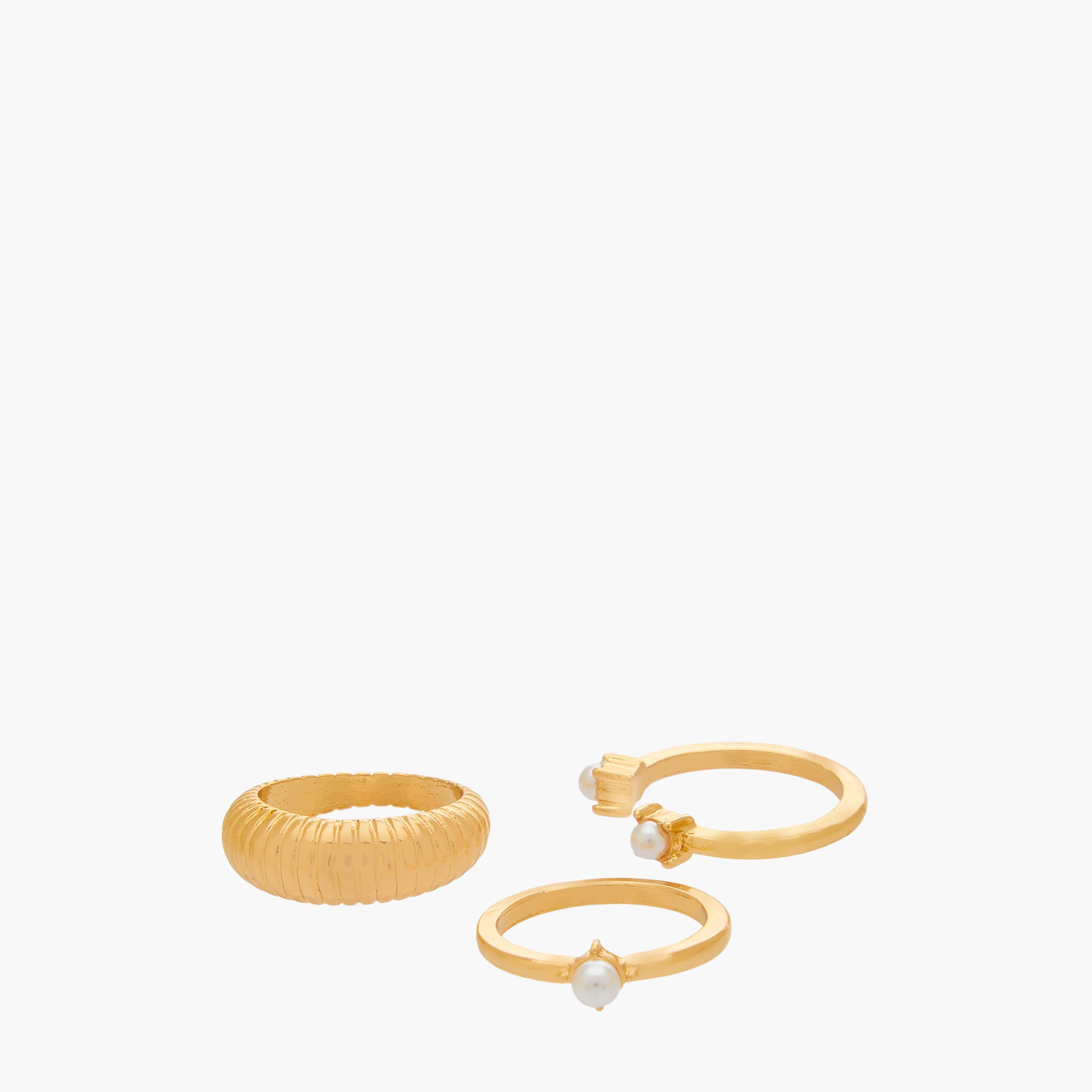 Set of 10 - Gold Tone Ring with Assorted Design-women-watchesandjewellery-jewellery-rings-image-2