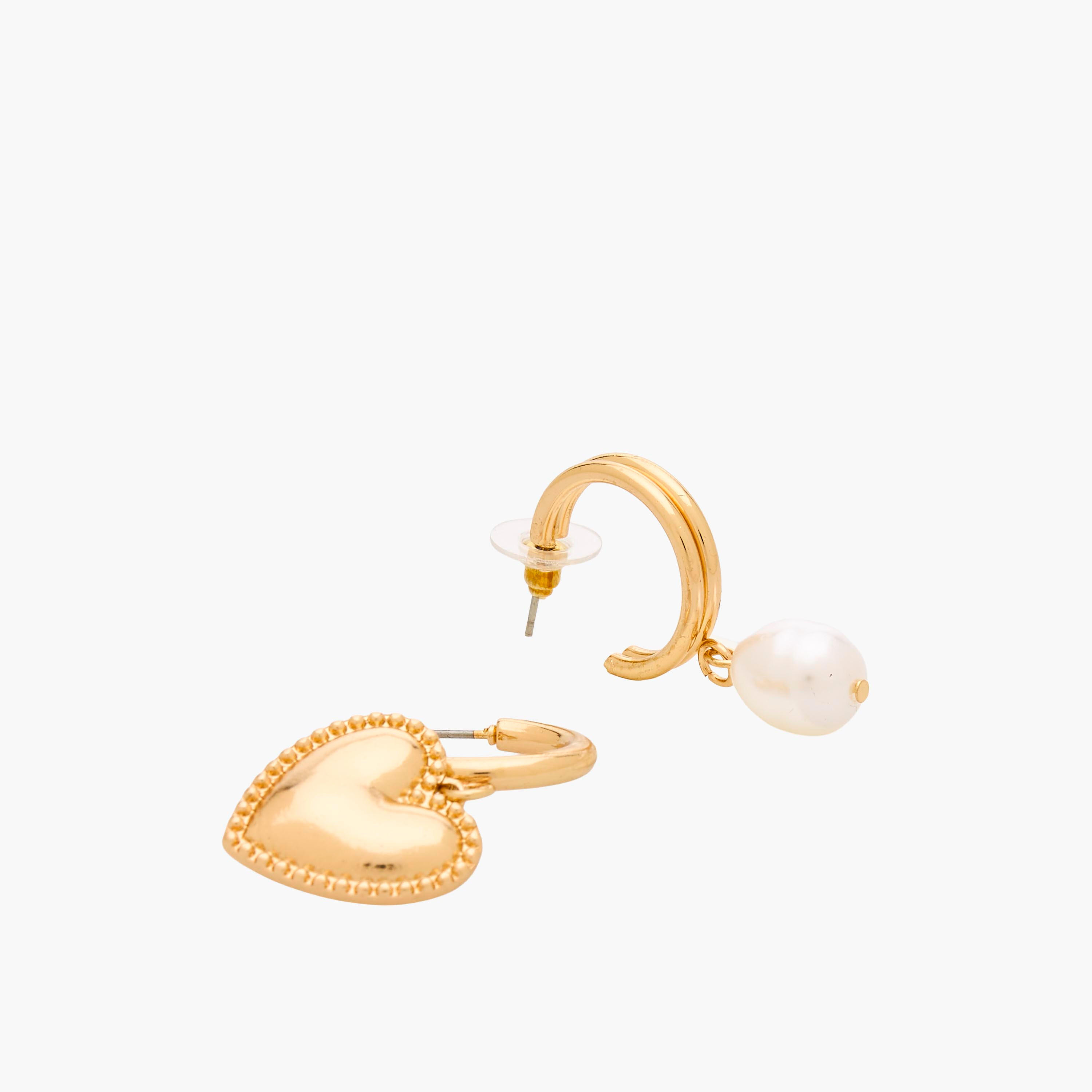 حلقان بتشطيب ميتاليك طوق بمكبس إغلاق خلفي - طقم 3 أزواج-women-watchesandjewellery-jewellery-earrings-image-5