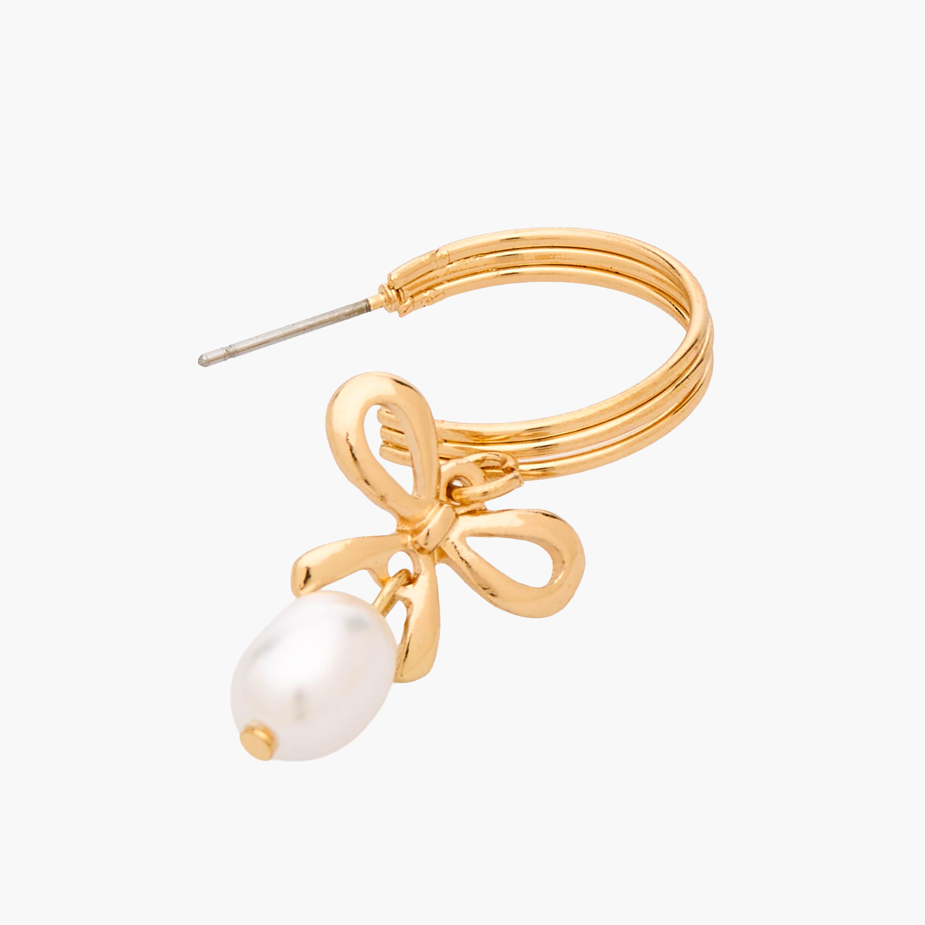 حلقان بتشطيب ميتاليك طوق بمكبس إغلاق خلفي - طقم 3 أزواج-women-watchesandjewellery-jewellery-earrings-image-6