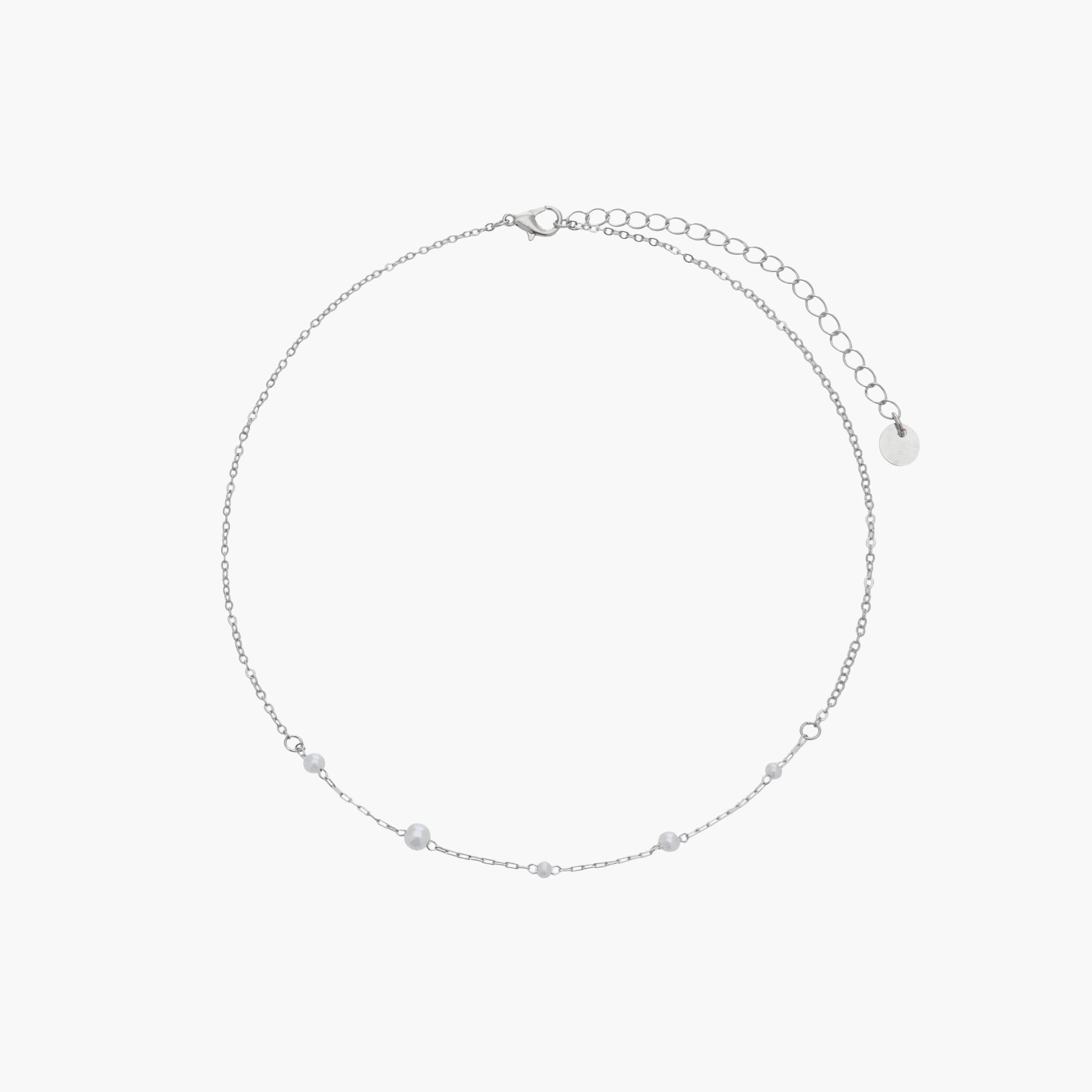 Set of 2 - Silver Tone Necklace with Pearl Detail-women-watchesandjewellery-jewellery-necklacesandpendants-image-2