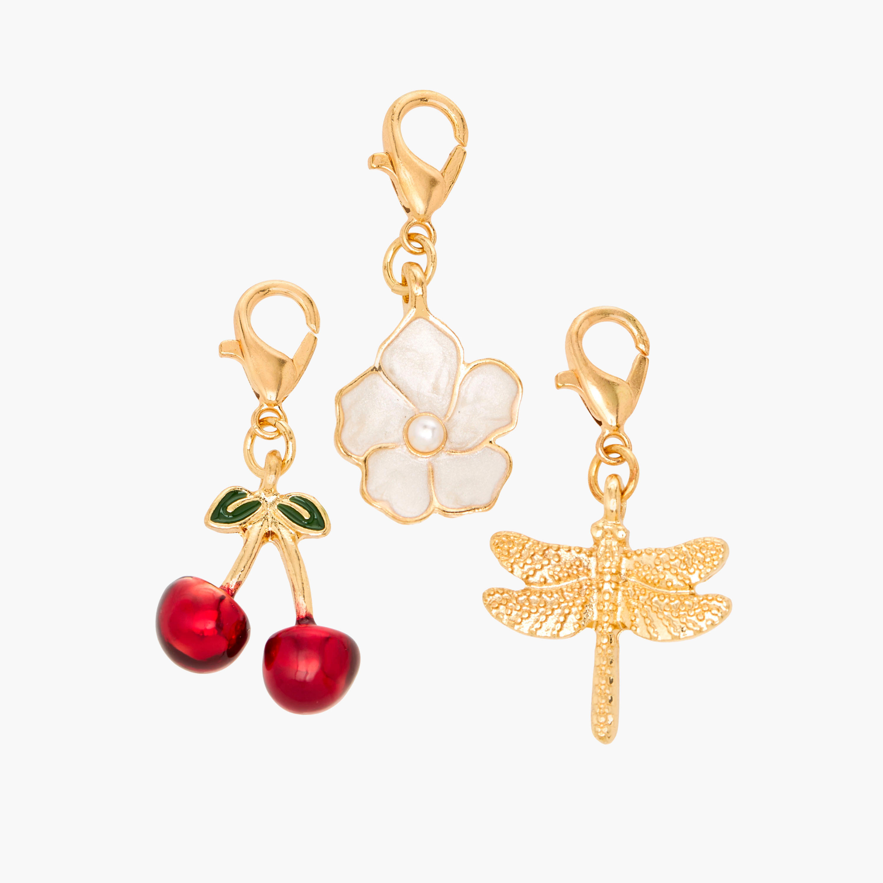 Set of 3 - Gold Tone Charm with Lobster Clasp-women-watchesandjewellery-jewellery-necklacesandpendants-image-1
