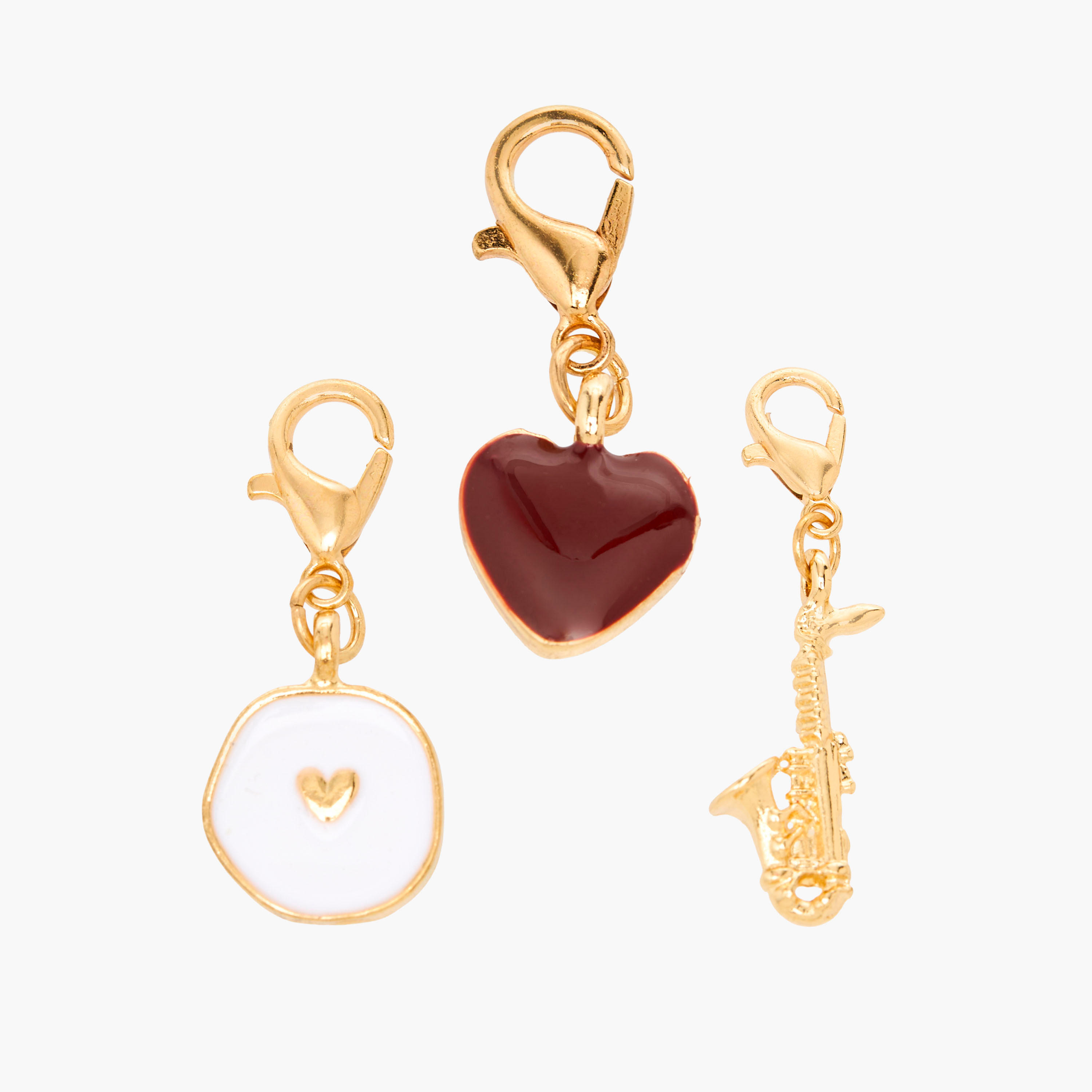دلايات بلون ذهبي ومشبك لوبستر - طقم 3 قطع-women-watchesandjewellery-jewellery-necklacesandpendants-image-1