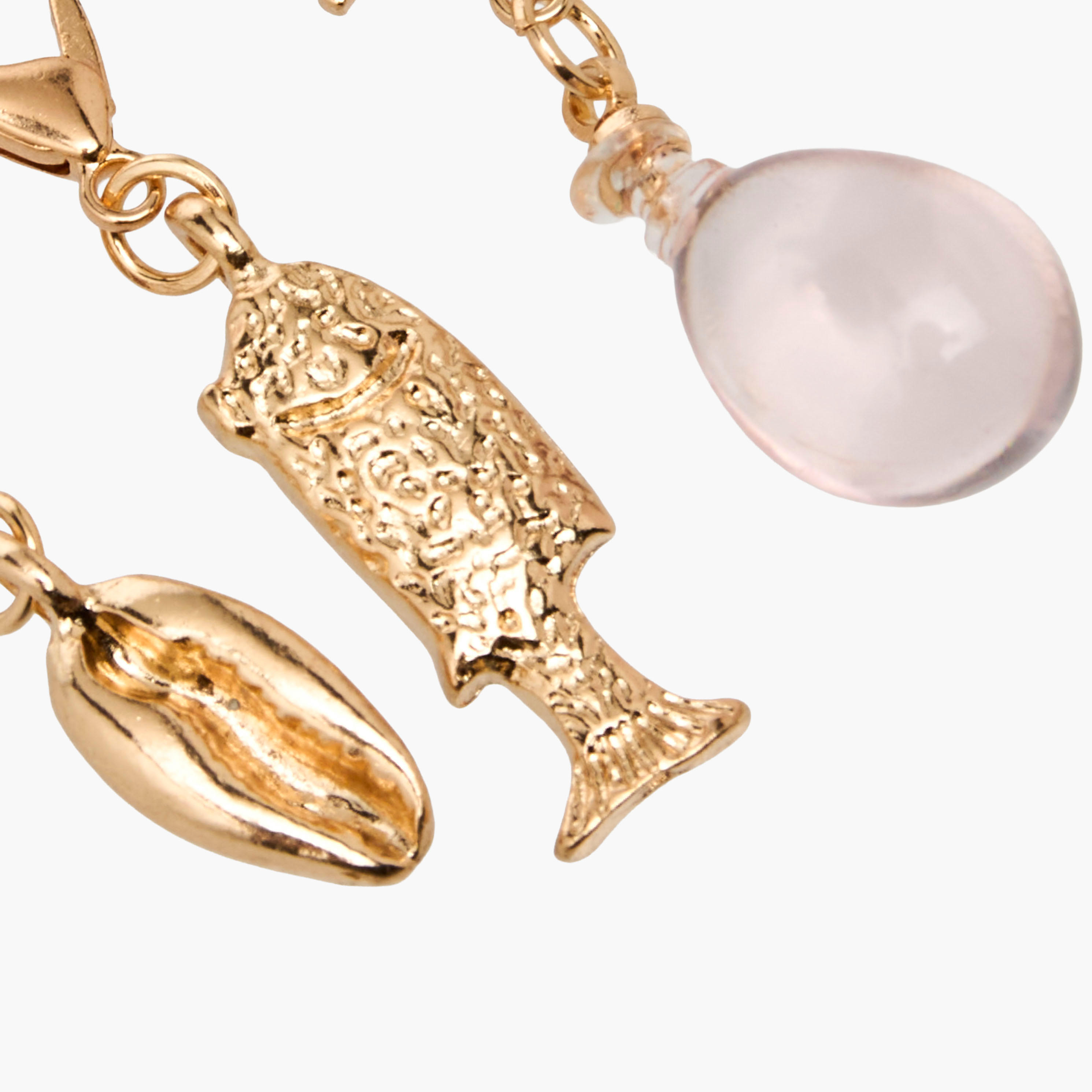 Set of 3 - Gold Tone Charm with Lobster Clasp-women-watchesandjewellery-jewellery-necklacesandpendants-image-5