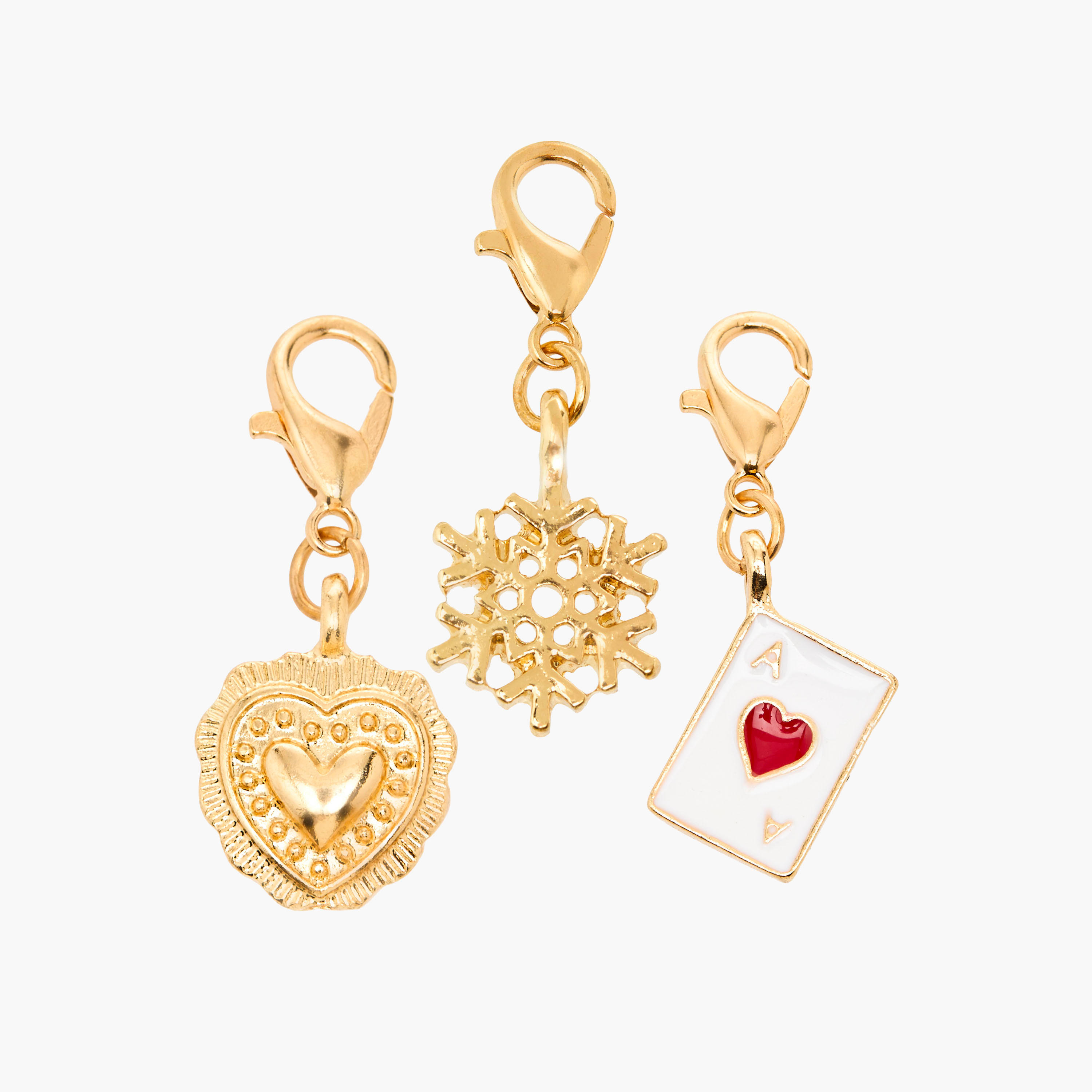 دلايات بلون ذهبي ومشبك لوبستر - طقم 3 قطع-women-watchesandjewellery-jewellery-necklacesandpendants-image-1