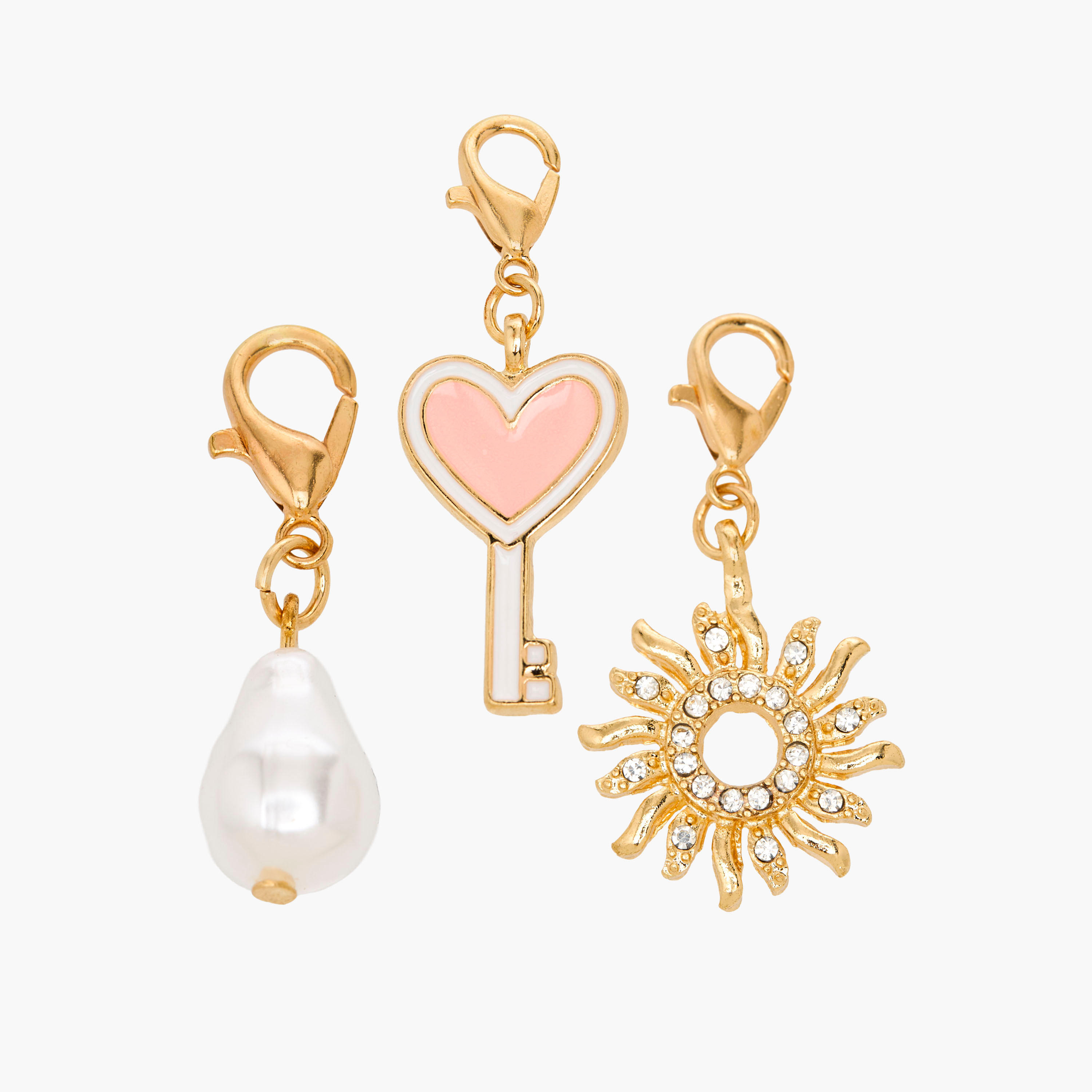 دلايات بلون ذهبي ومشبك لوبستر - طقم 3 قطع-women-watchesandjewellery-jewellery-necklacesandpendants-image-1