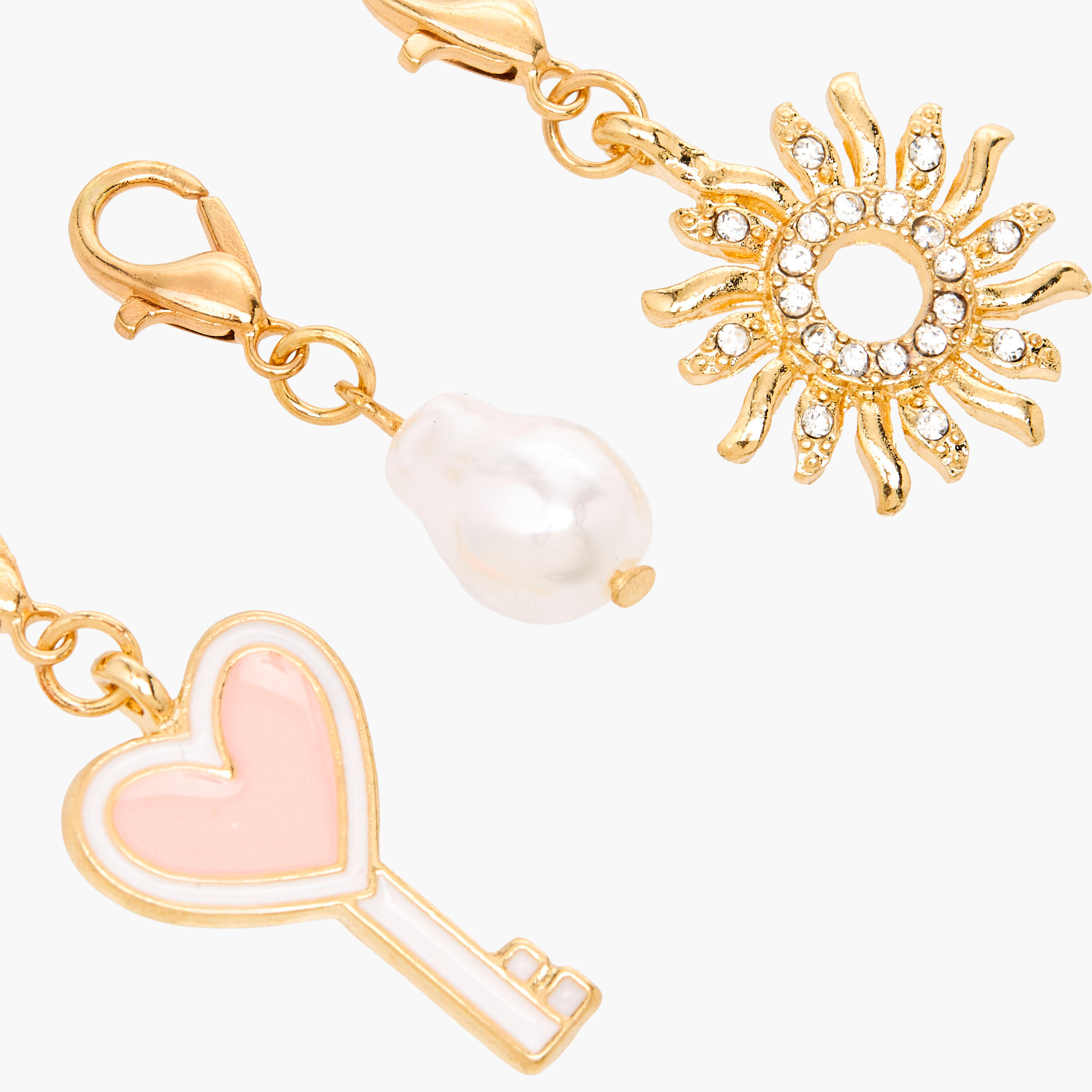دلايات بلون ذهبي ومشبك لوبستر - طقم 3 قطع-women-watchesandjewellery-jewellery-necklacesandpendants-image-5