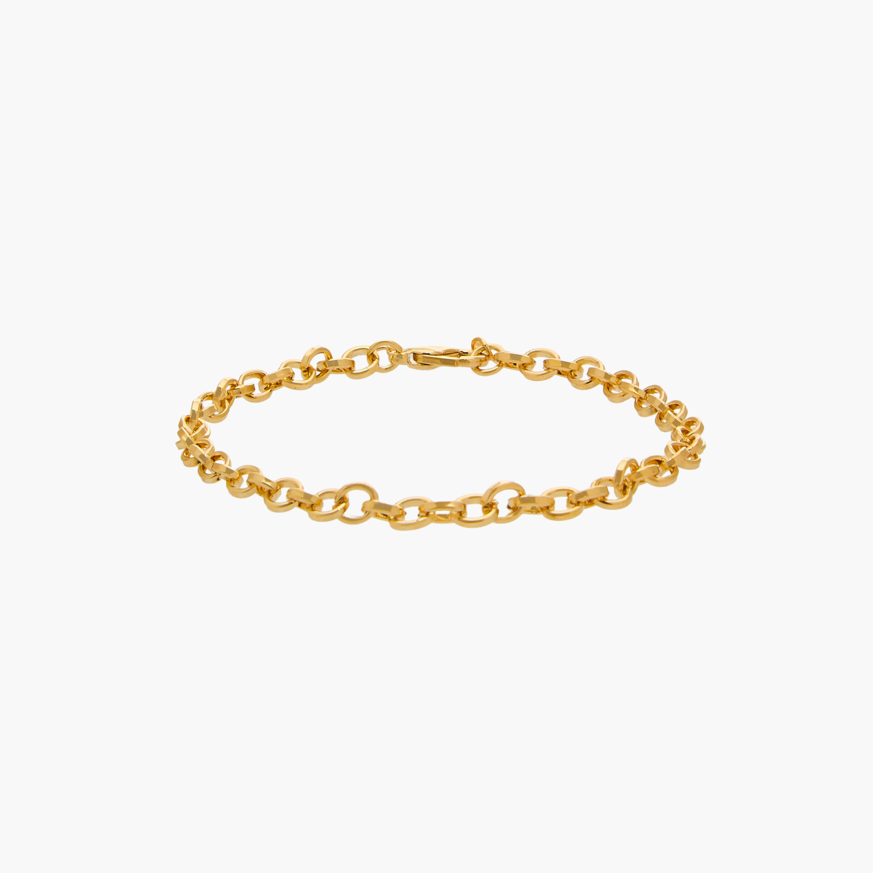 Gold Tone Linked Chain Bracelet-women-watchesandjewellery-jewellery-banglesandbracelets-image-1