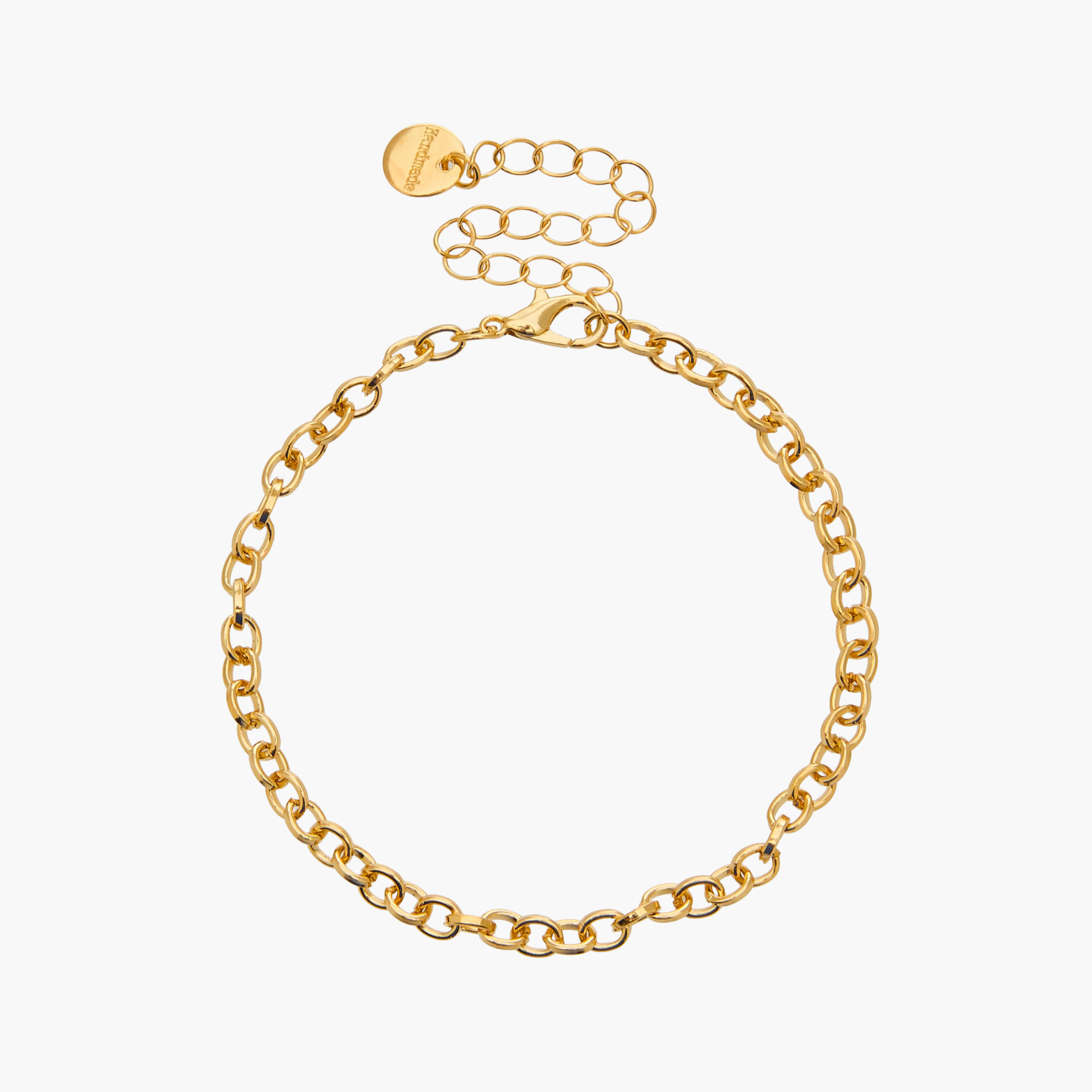 Gold Tone Linked Chain Bracelet-women-watchesandjewellery-jewellery-banglesandbracelets-image-2