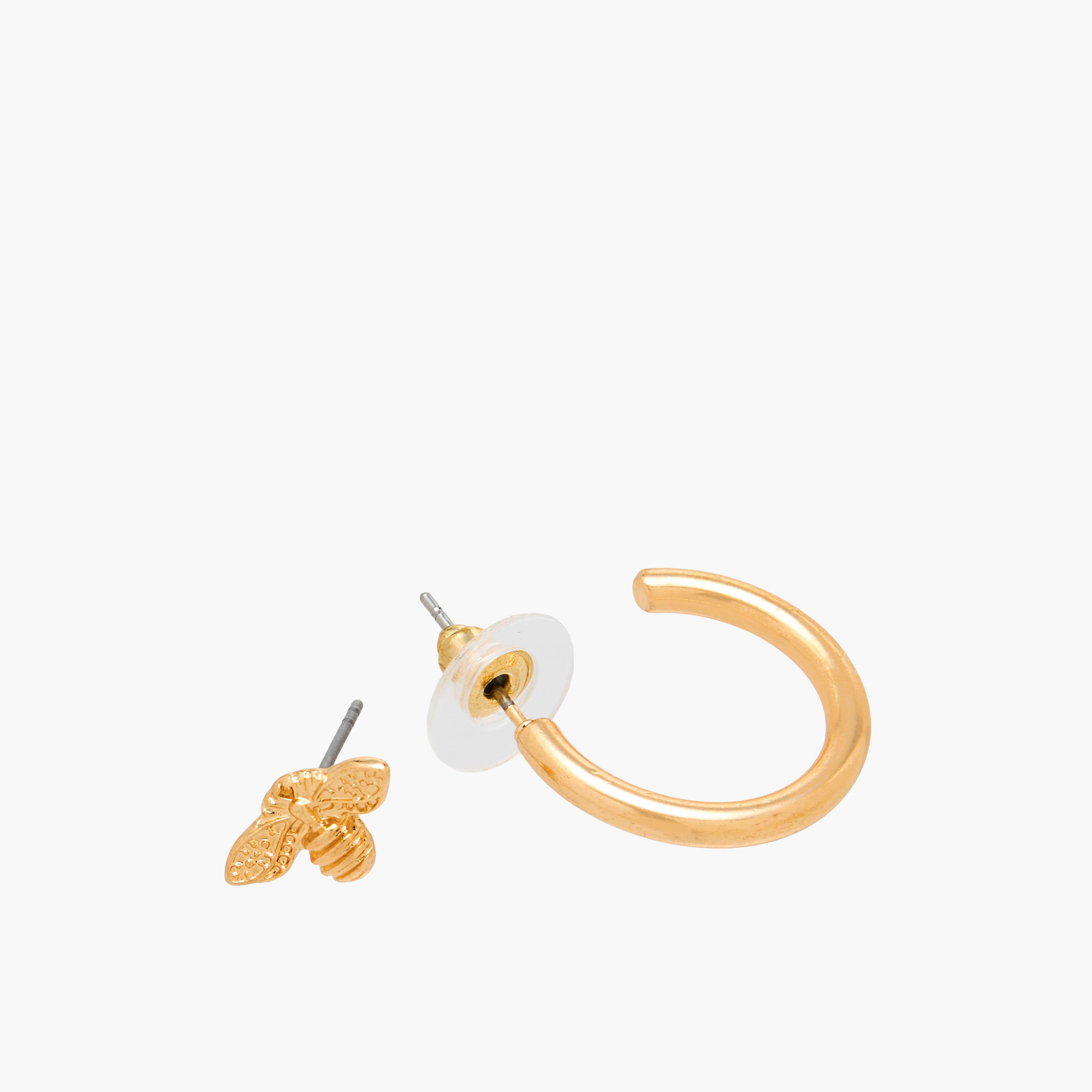 Set of 9 - Gold Tone Assorted Earrings with Pushback Closure-women-watchesandjewellery-jewellery-earrings-image-4