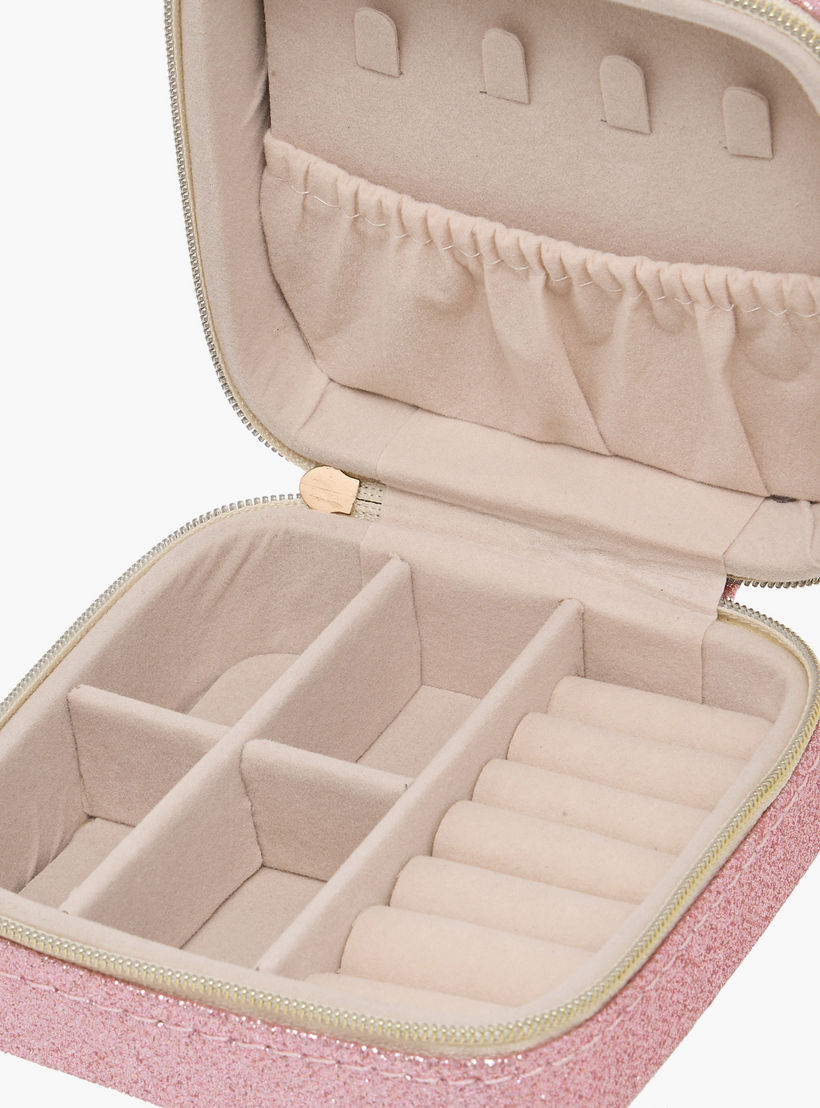 Findz 4-Compartment Jewellery Organiser with Zip Closure - 10x10x5 cms-women-watchesandjewellery-jewellery-storage-image-7