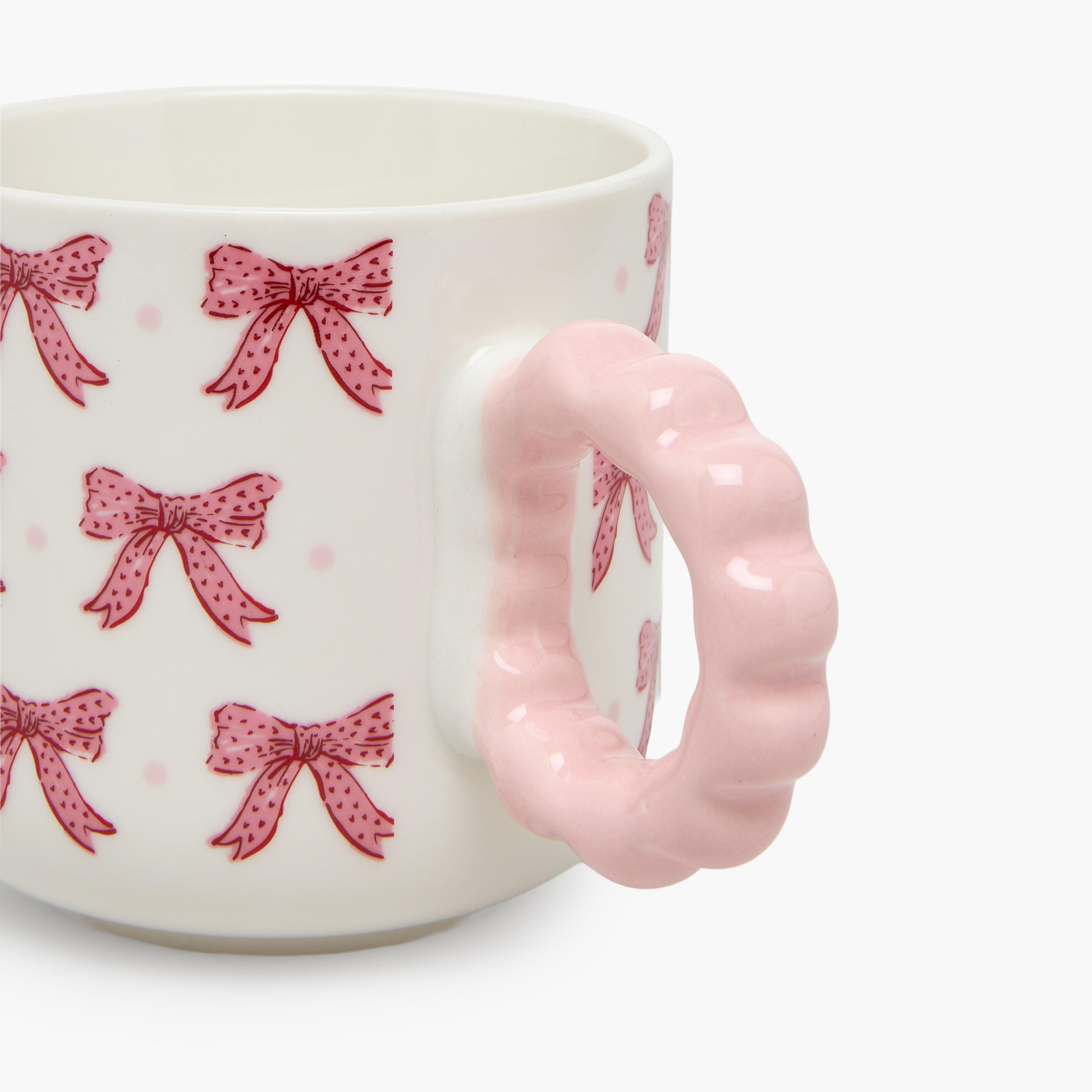 Bow Print New Bone China Mug with Handle - 325 ml-household-dining-teaandcoffee-mugsandcups-image-3