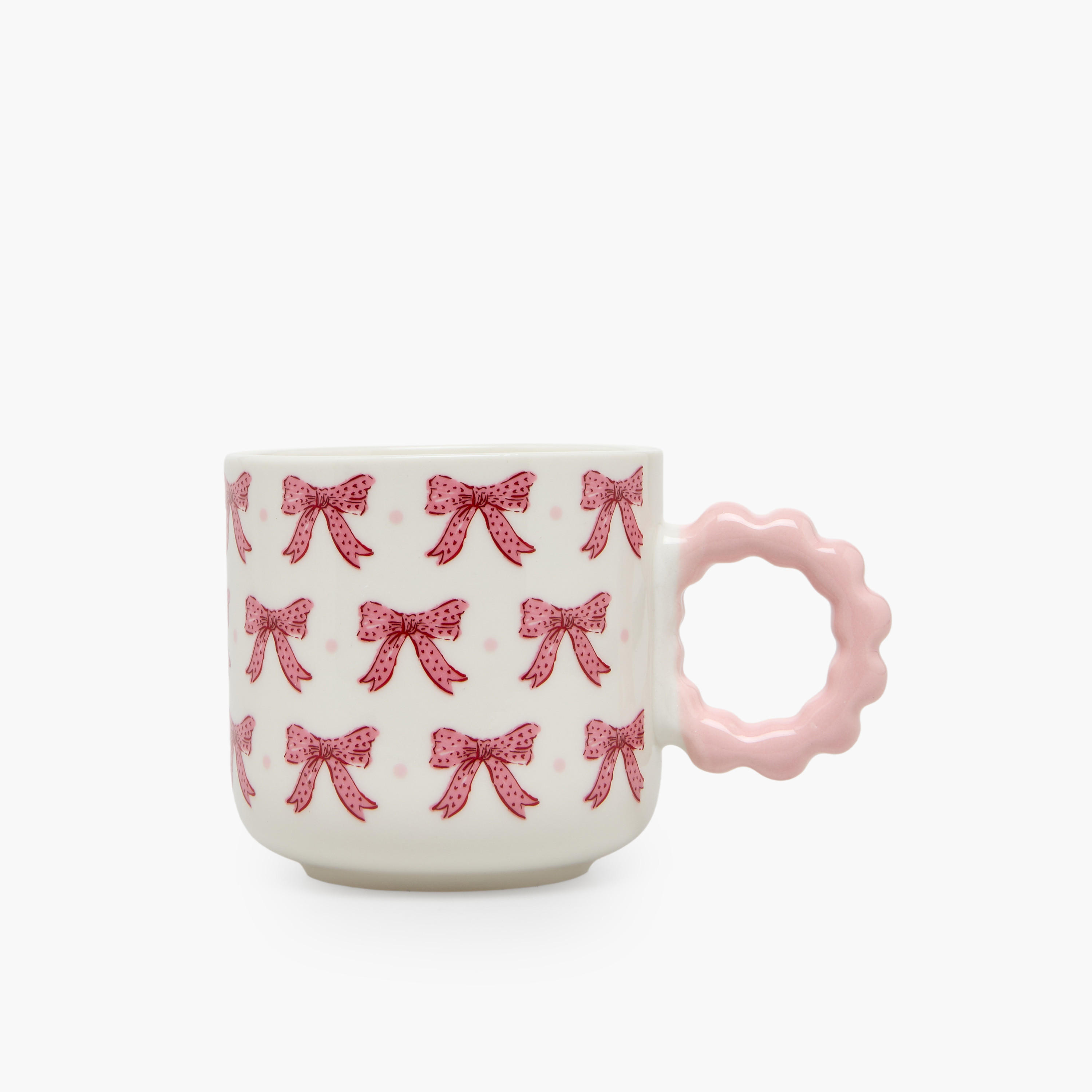 Bow Print New Bone China Mug with Handle - 325 ml-household-dining-teaandcoffee-mugsandcups-image-5