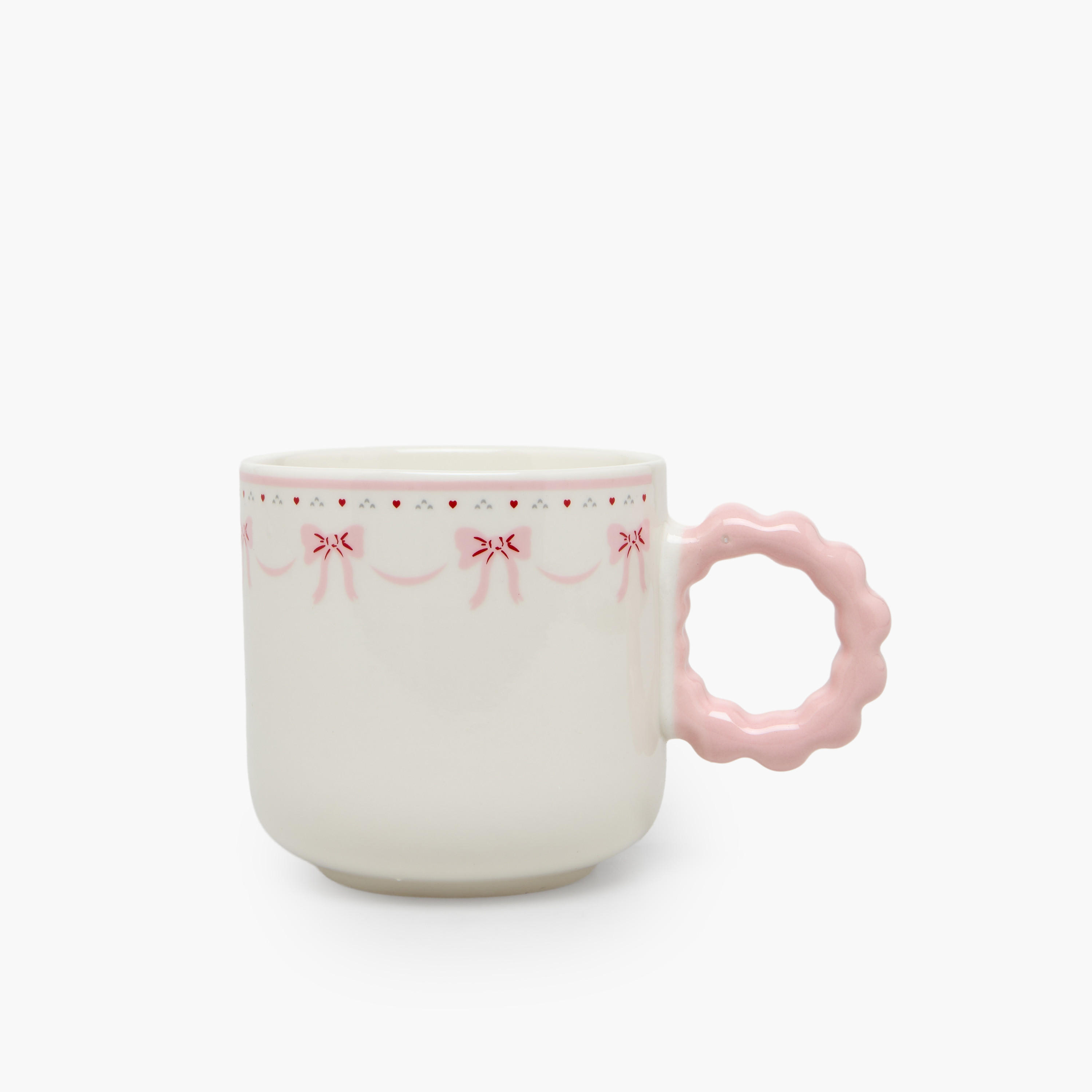 Bow Print New Bone China Mug with Handle - 325 ml-household-dining-teaandcoffee-mugsandcups-image-5