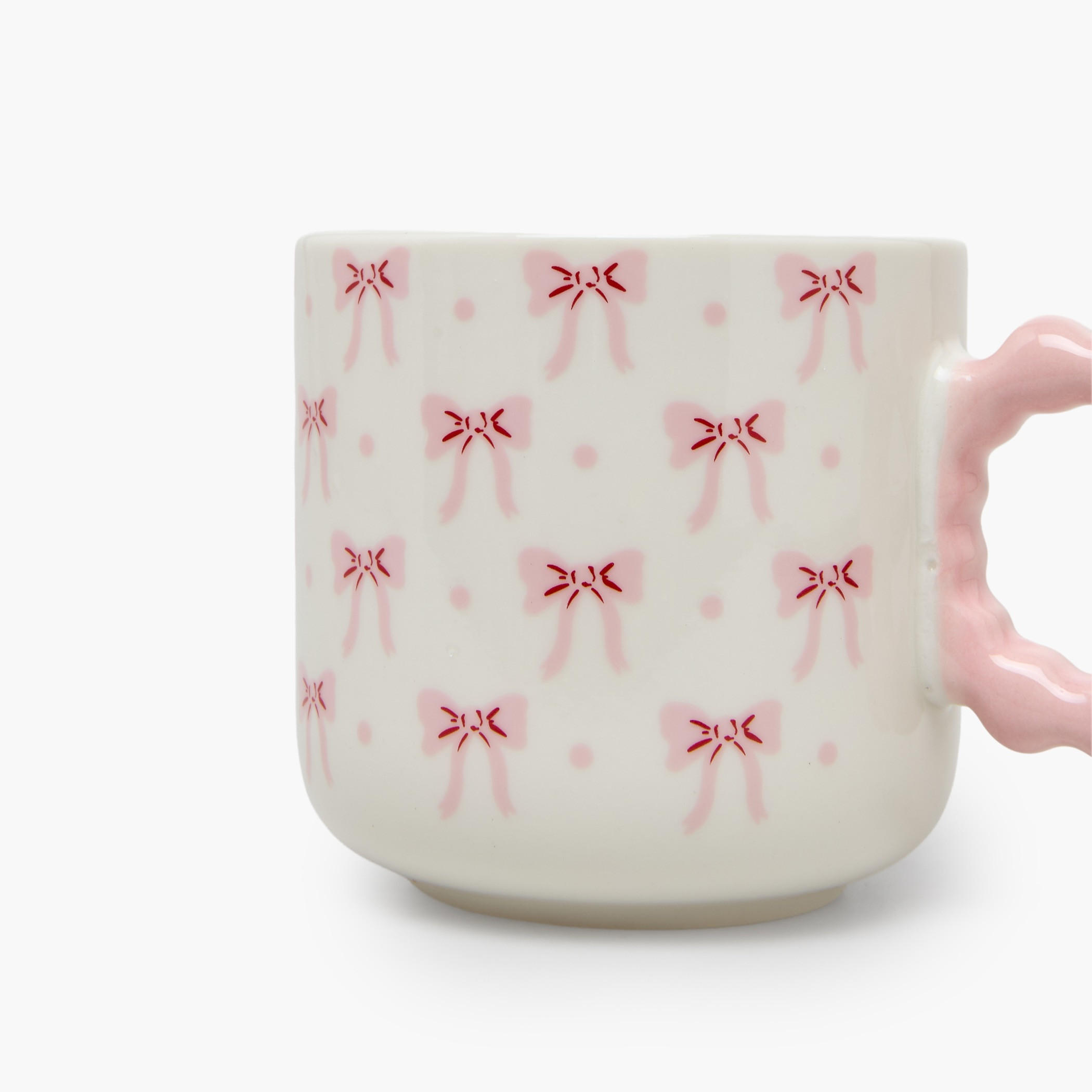 Bow Print New Bone China Mug with Handle - 325 ml-household-dining-teaandcoffee-mugsandcups-image-2