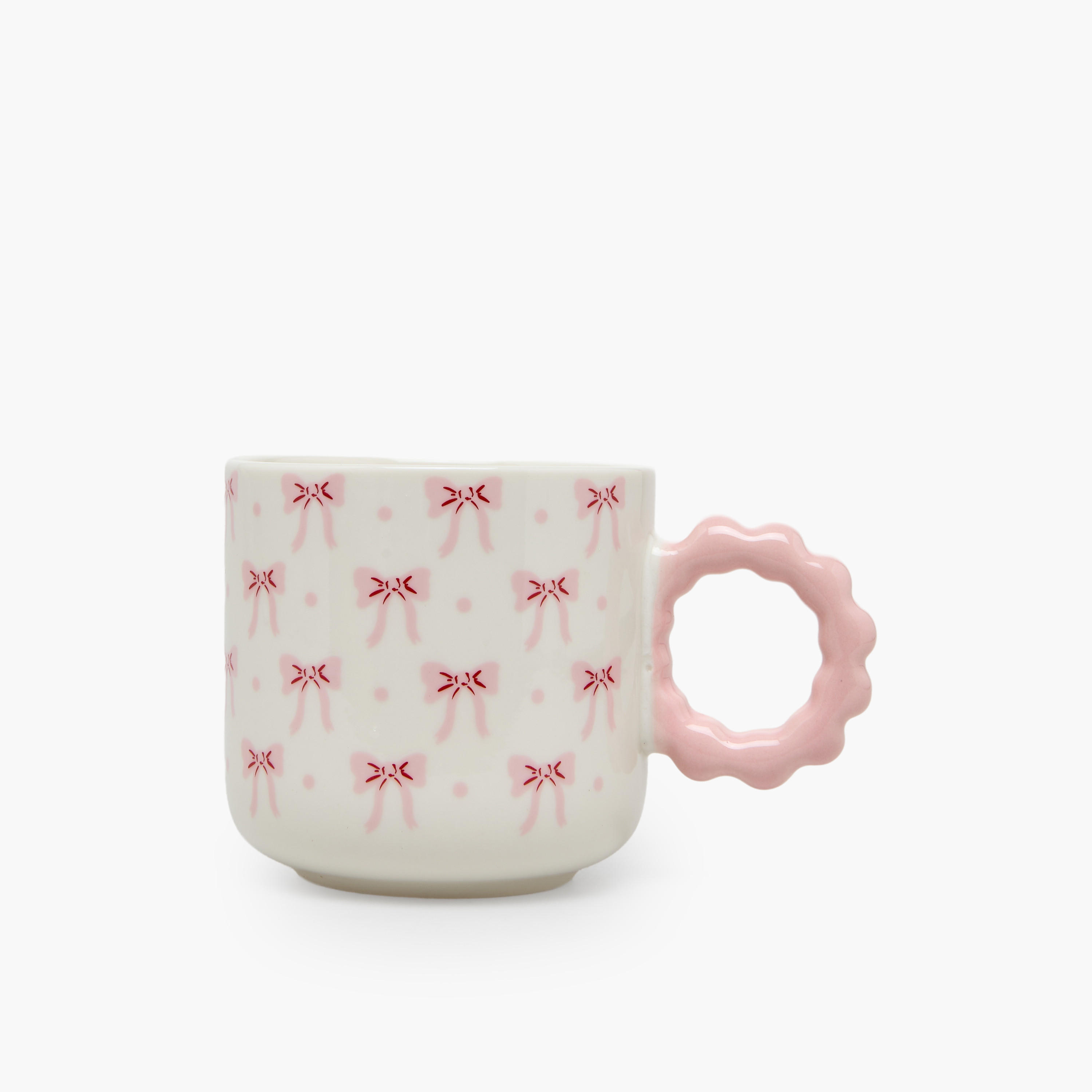 Bow Print New Bone China Mug with Handle - 325 ml-household-dining-teaandcoffee-mugsandcups-image-4