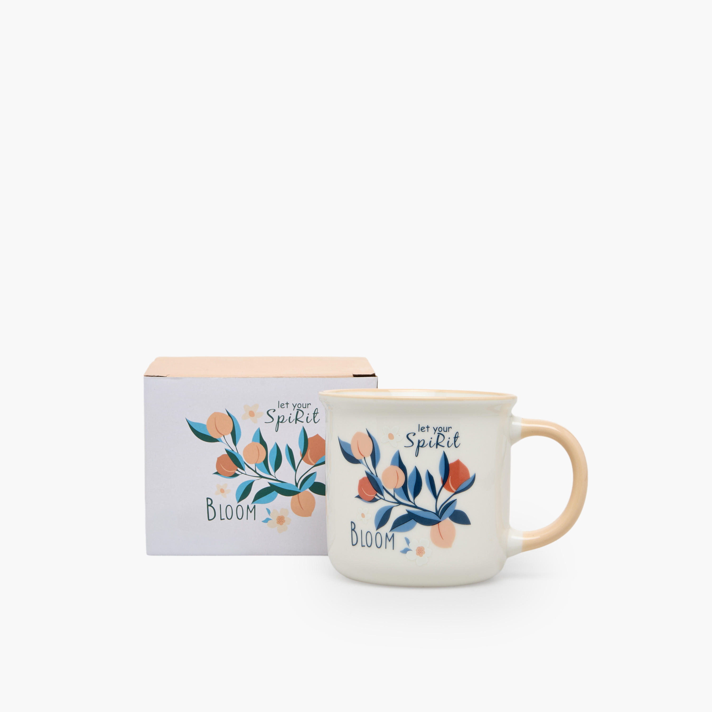 Floral Print New Bone China Mug with Handle - 355 ml-household-dining-teaandcoffee-mugsandcups-image-1