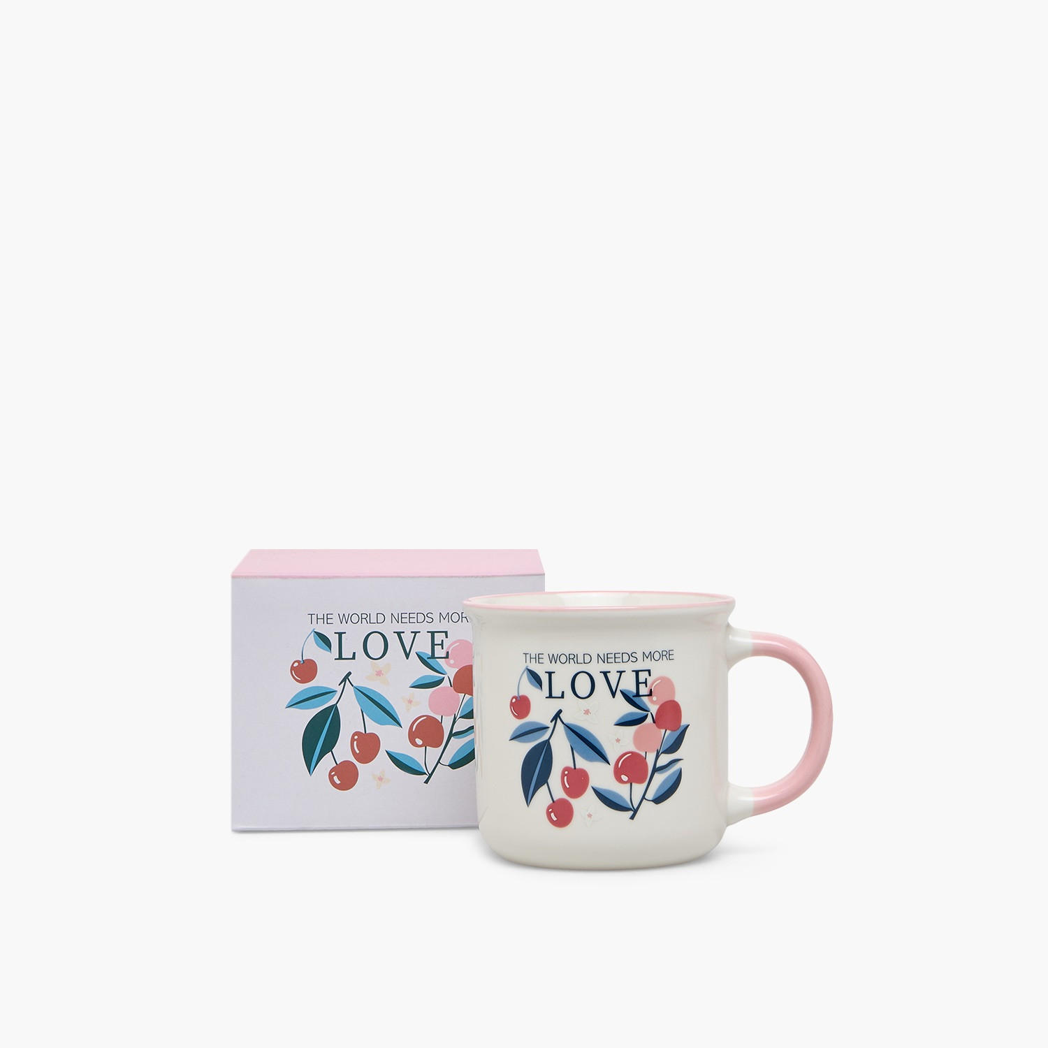 Love Print New Bone China Mug with Handle - 355 ml-household-dining-teaandcoffee-mugsandcups-image-1