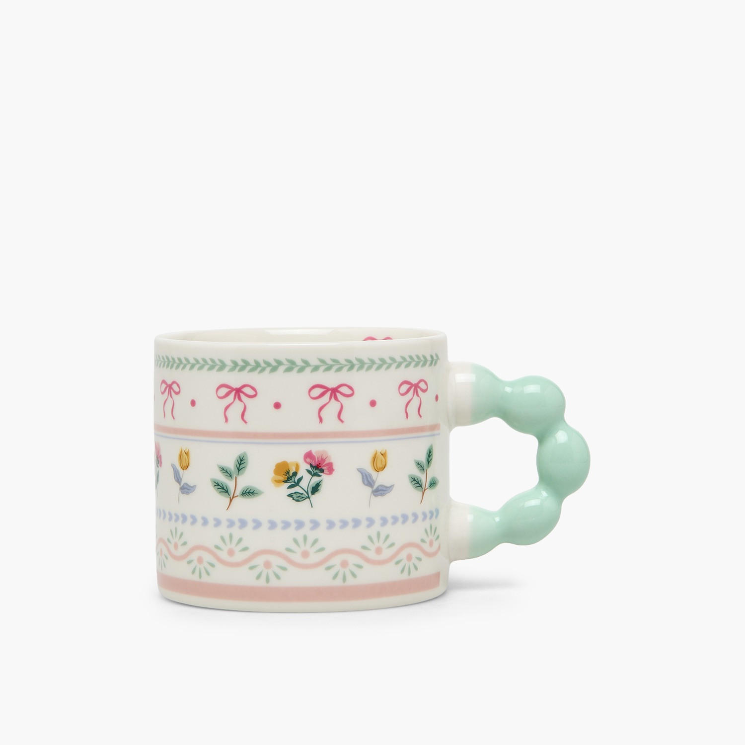 Floral Print New Bone China Mug with Handle - 355 ml-household-dining-teaandcoffee-mugsandcups-image-3