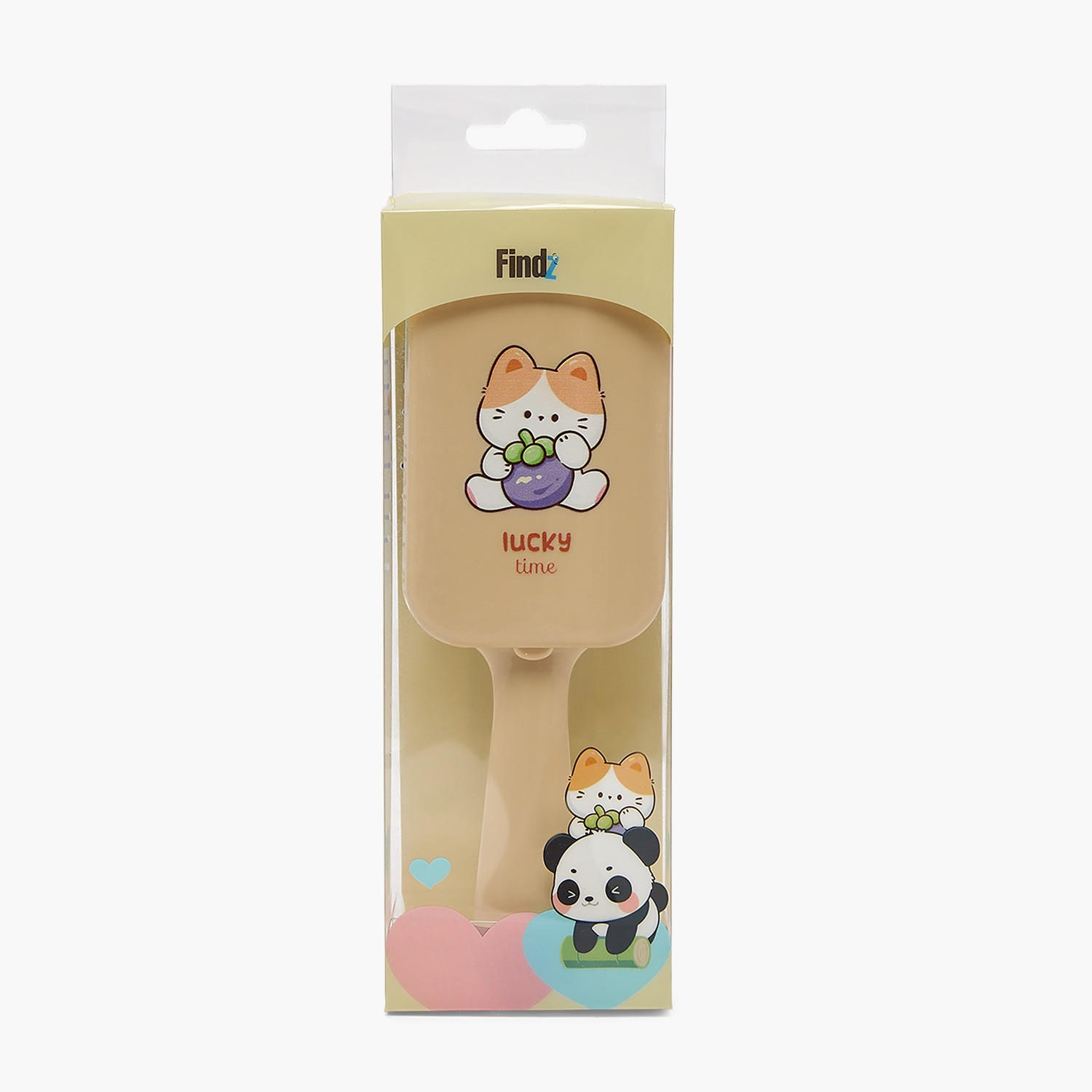 Findz Cat Print Paddle Hairbrush with Mirror-women-hairaccessories-brushesandcombs-image-6