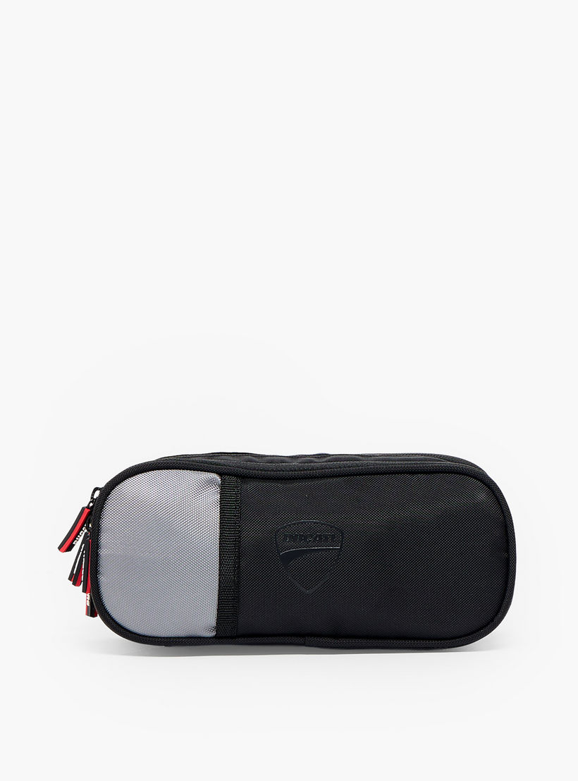 Ducati Colourblock Pencil Pouch with 3 Compartments-school-stationery-pencilcases-image-1