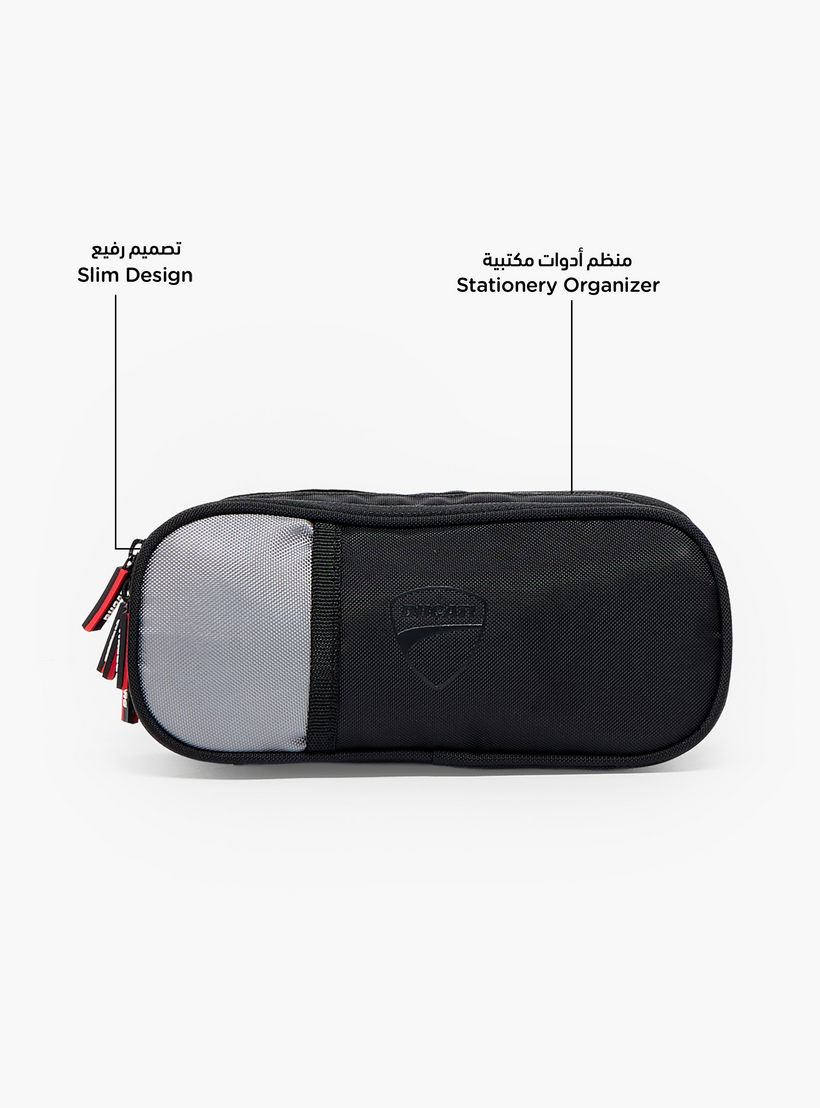 Ducati Colourblock Pencil Pouch with 3 Compartments-school-stationery-pencilcases-image-2