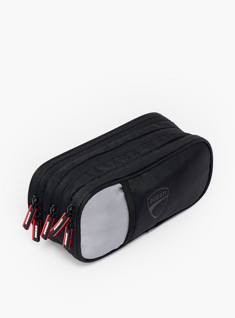 Ducati Colourblock Pencil Pouch with 3 Compartments-school-stationery-pencilcases-image-3