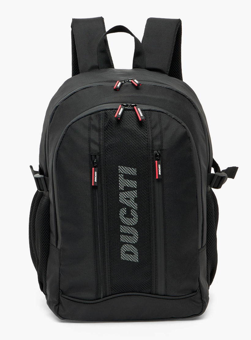شنطة ظهر بطبعات شعار وأحزمة كتف مبطنة للأولاد 8 - 13 سنة من دوكاتي - 18 بوصة-school-bagsandbackpacks-backpacks-image-1