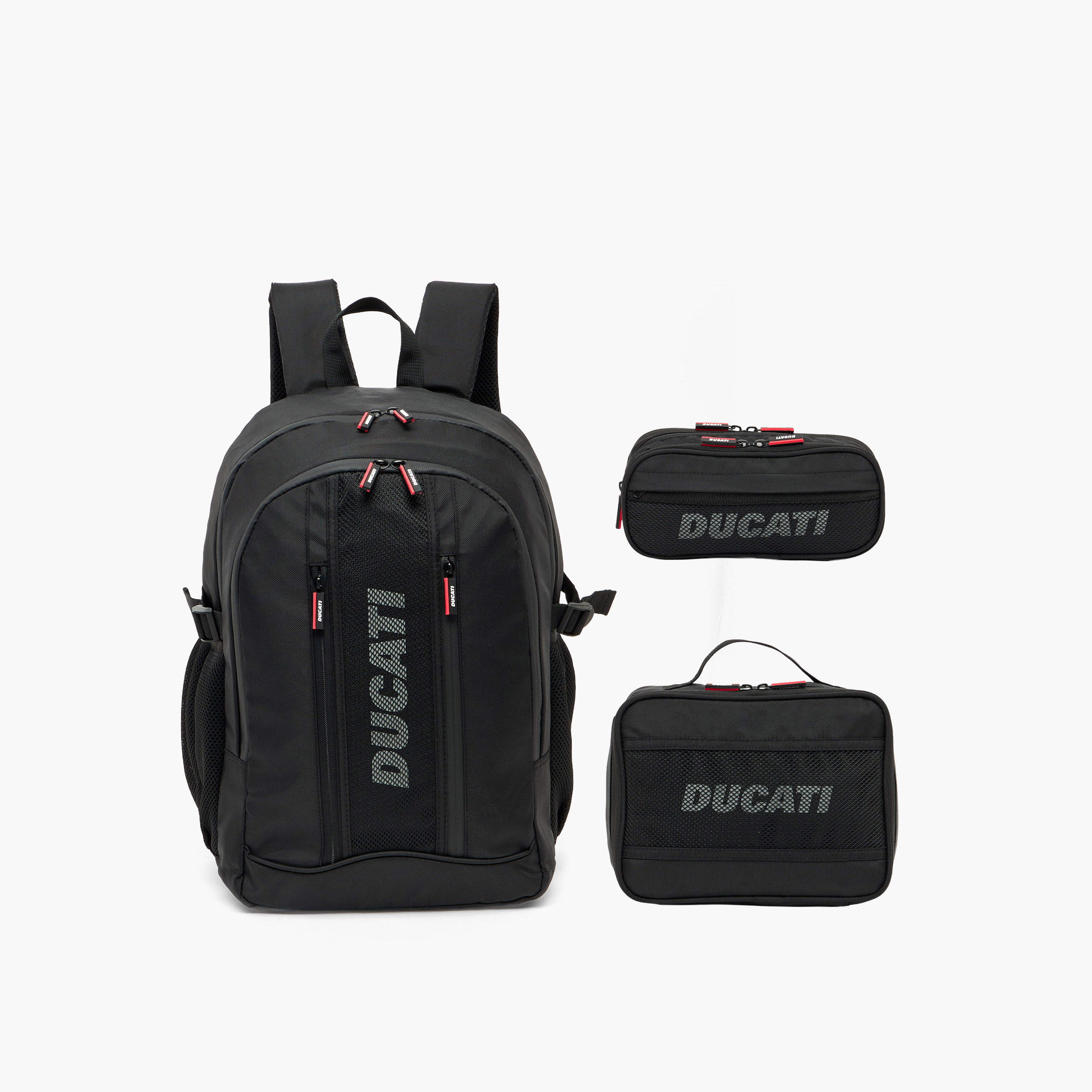 شنطة ظهر بطبعات شعار وأحزمة كتف مبطنة للأولاد 8 - 13 سنة من دوكاتي - 18 بوصة-school-bagsandbackpacks-backpacks-image-10
