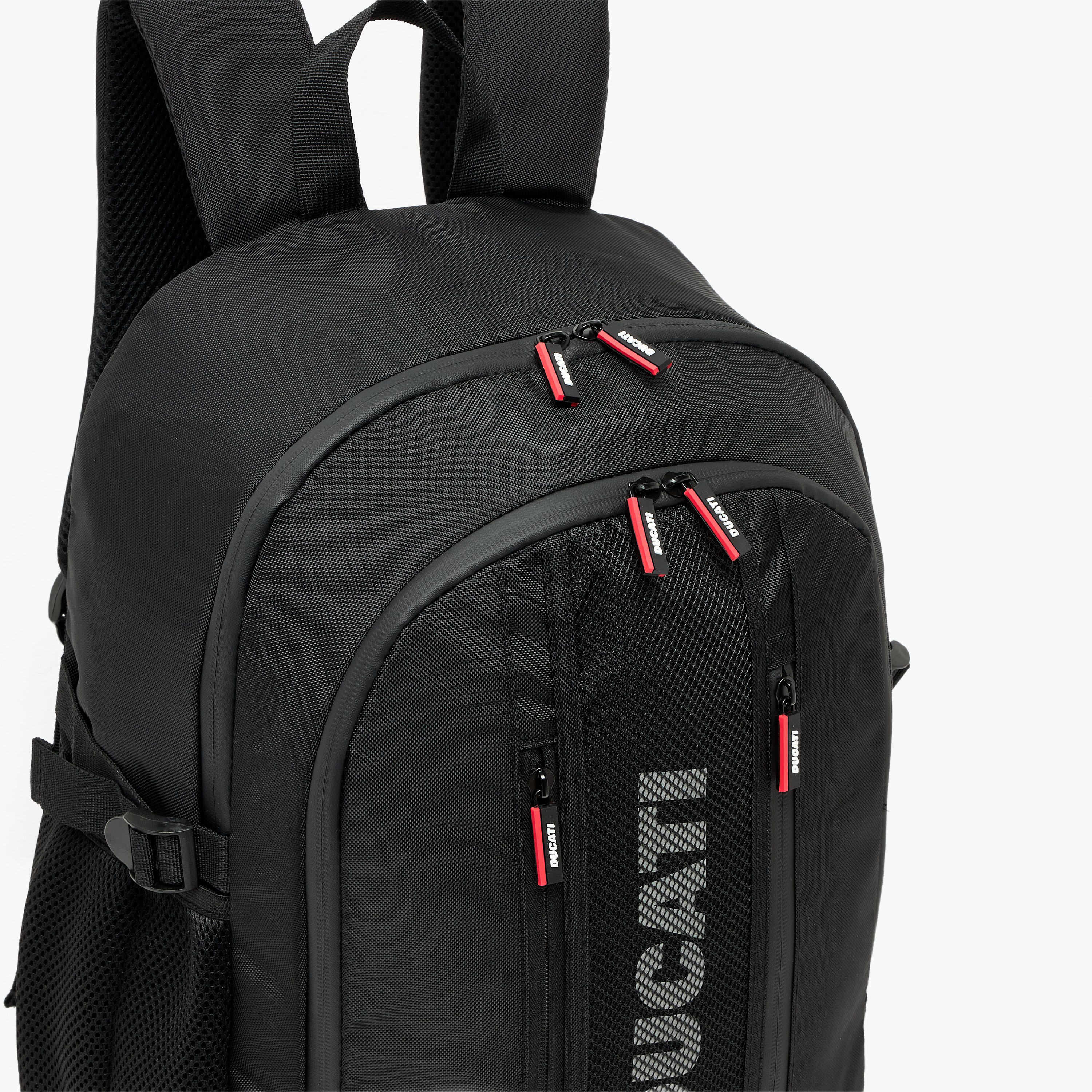 شنطة ظهر بطبعات شعار وأحزمة كتف مبطنة للأولاد 8 - 13 سنة من دوكاتي - 18 بوصة-school-bagsandbackpacks-backpacks-image-4