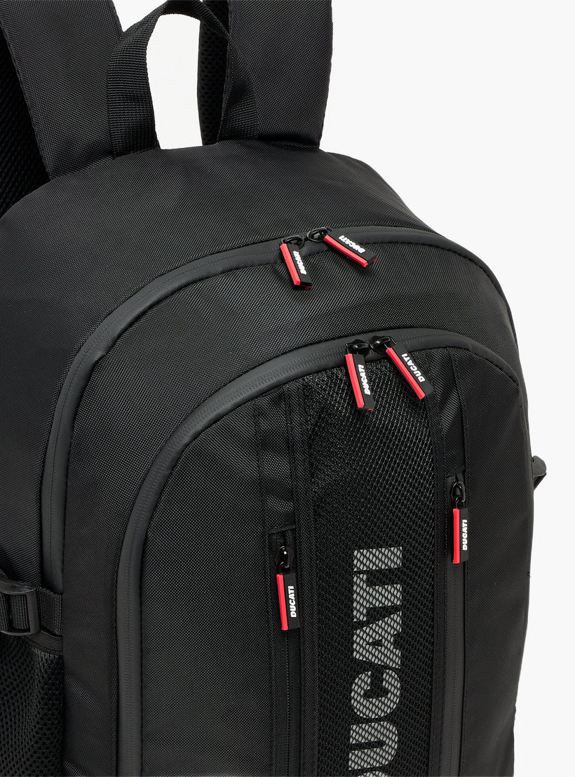 شنطة ظهر بطبعات شعار وأحزمة كتف مبطنة للأولاد 8 - 13 سنة من دوكاتي - 18 بوصة-school-bagsandbackpacks-backpacks-image-4