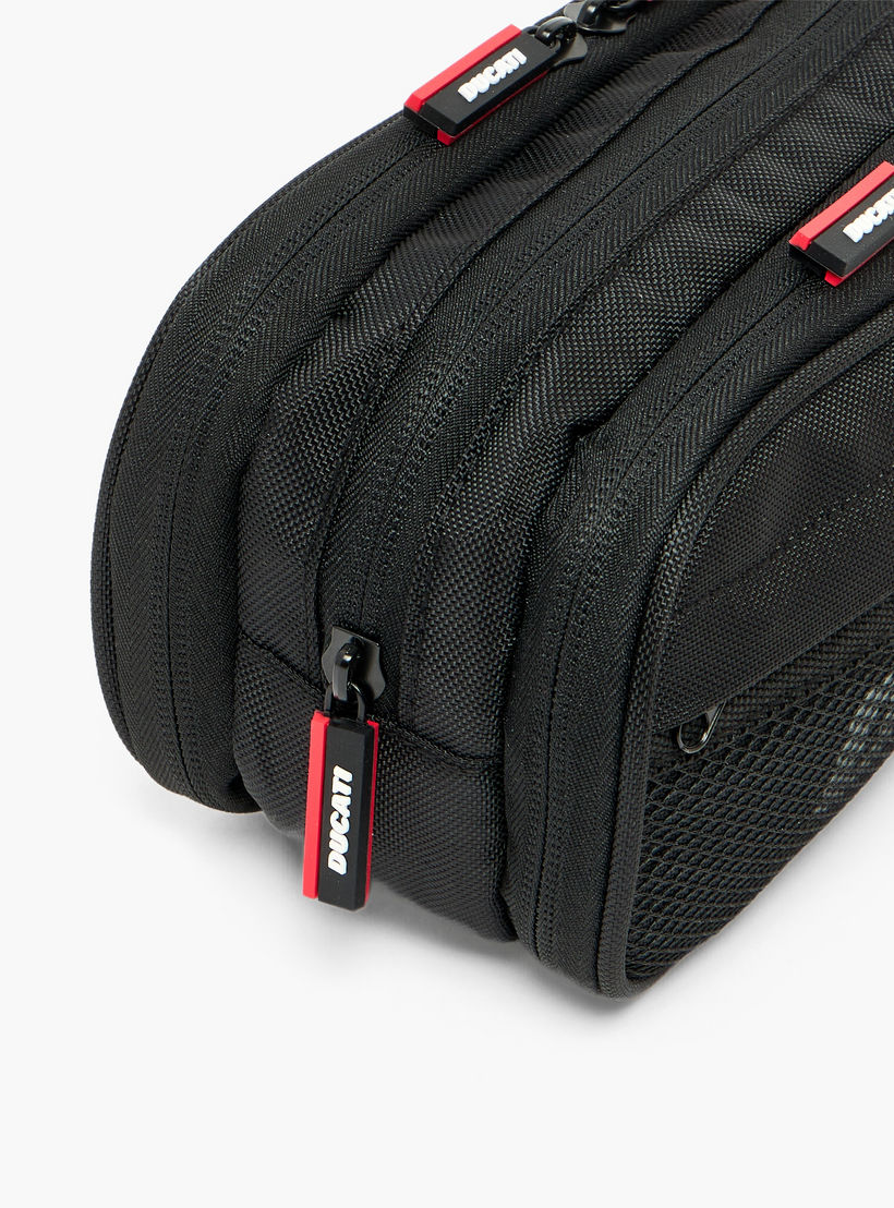 Ducati Logo Print Pencil Pouch with 3 Compartments-school-stationery-pencilcases-image-6