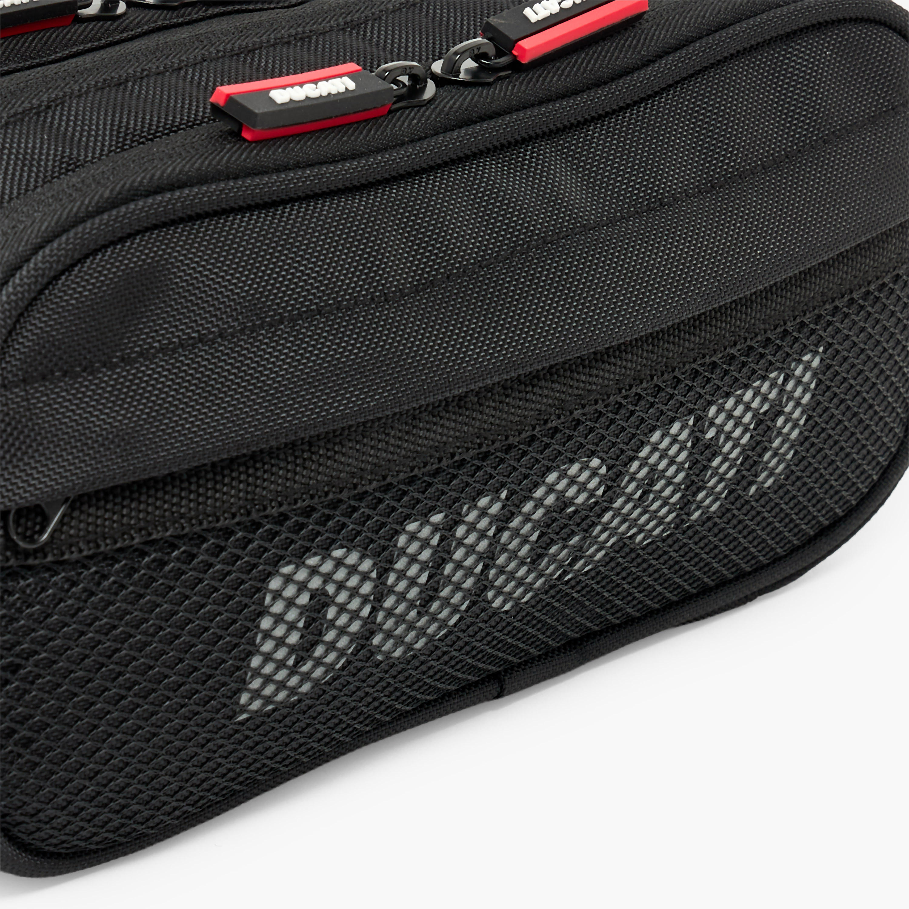 Ducati Logo Print Pencil Pouch with 3 Compartments-school-stationery-pencilcases-image-7