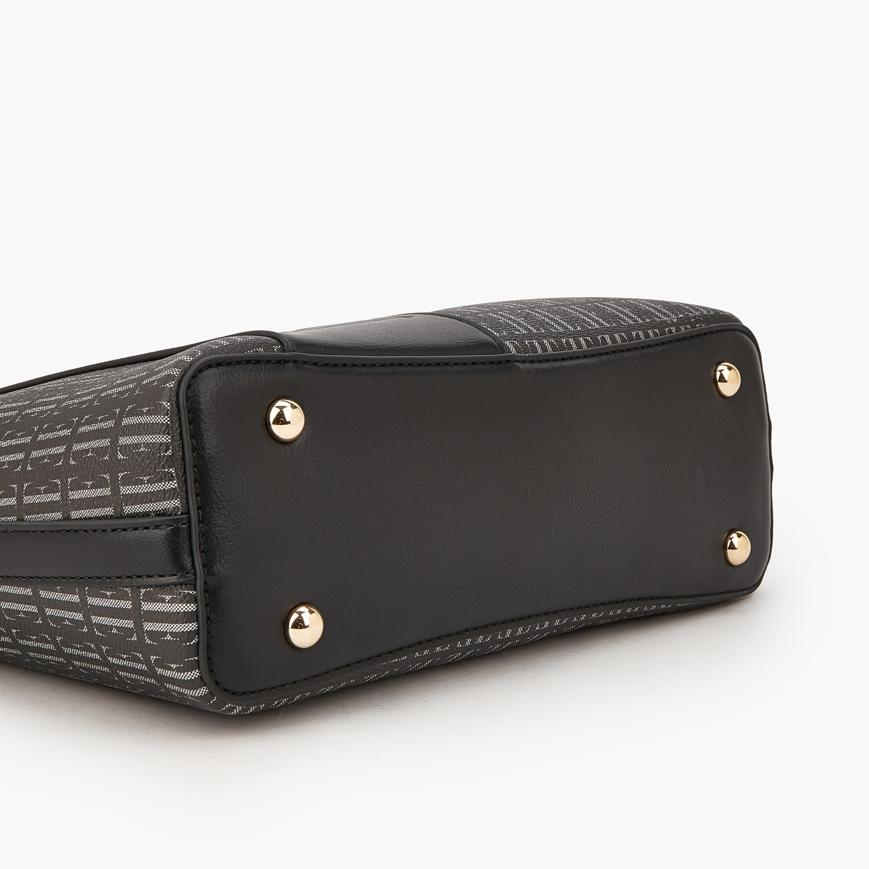 شنطة كتف بطبعة مونوجرام مع شنطة صغيرة من إيل-women-bagsandwallets-handbags-image-1