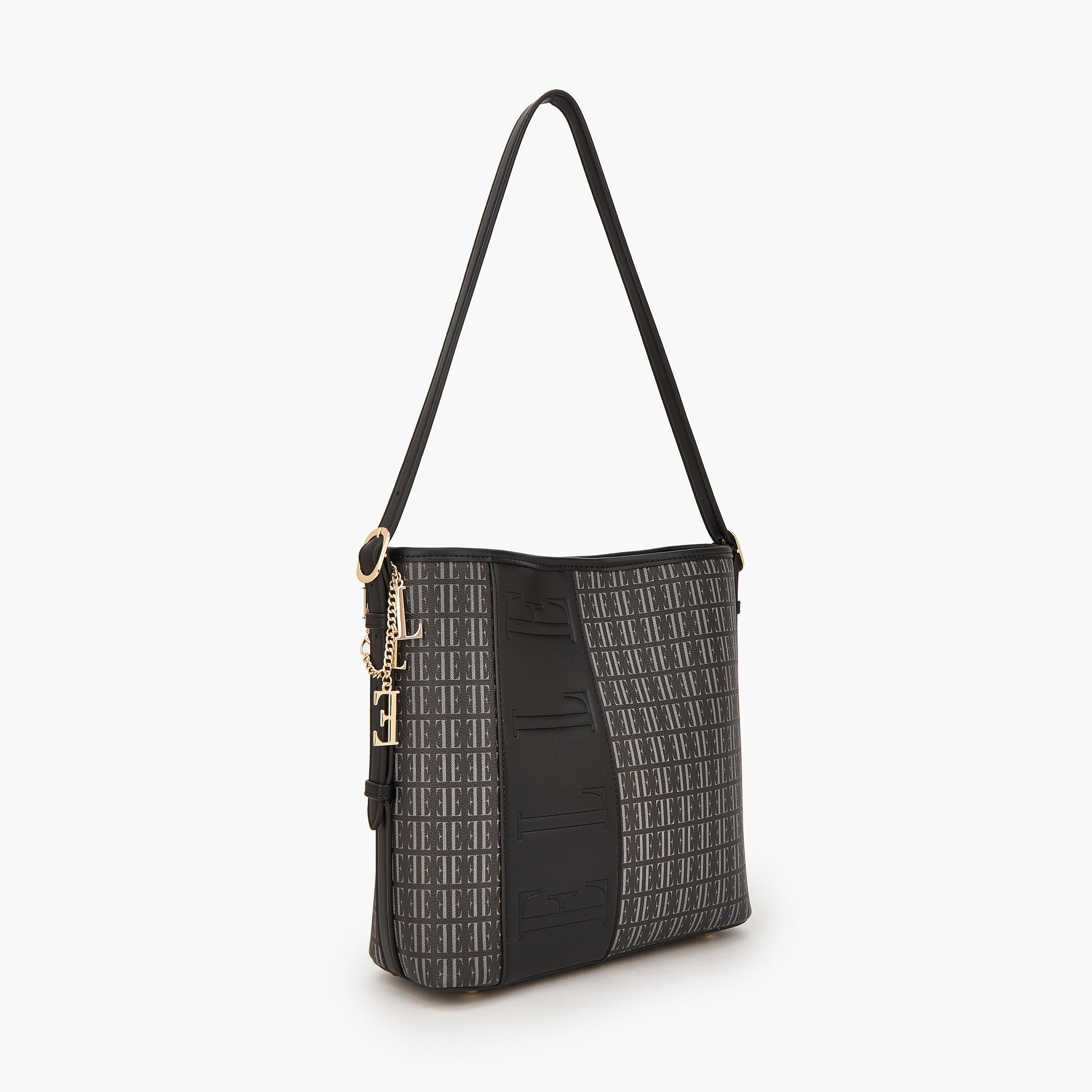 شنطة كتف بطبعة مونوجرام مع شنطة صغيرة من إيل-women-bagsandwallets-handbags-image-7
