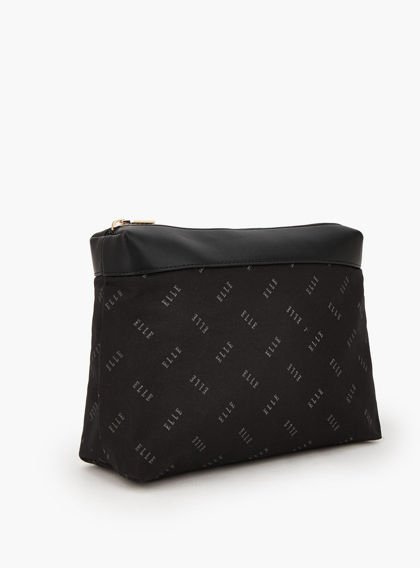 شنطة كتف بطبعة مونوجرام مع شنطة صغيرة من إيل-women-bagsandwallets-handbags-image-2