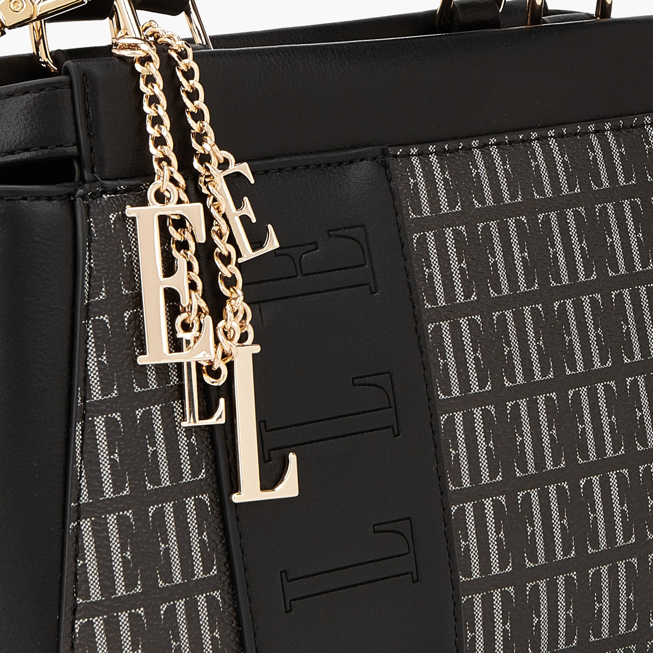 Elle Monogram Print Satchel Bag with Detachable Strap-women-bagsandwallets-handbags-image-4