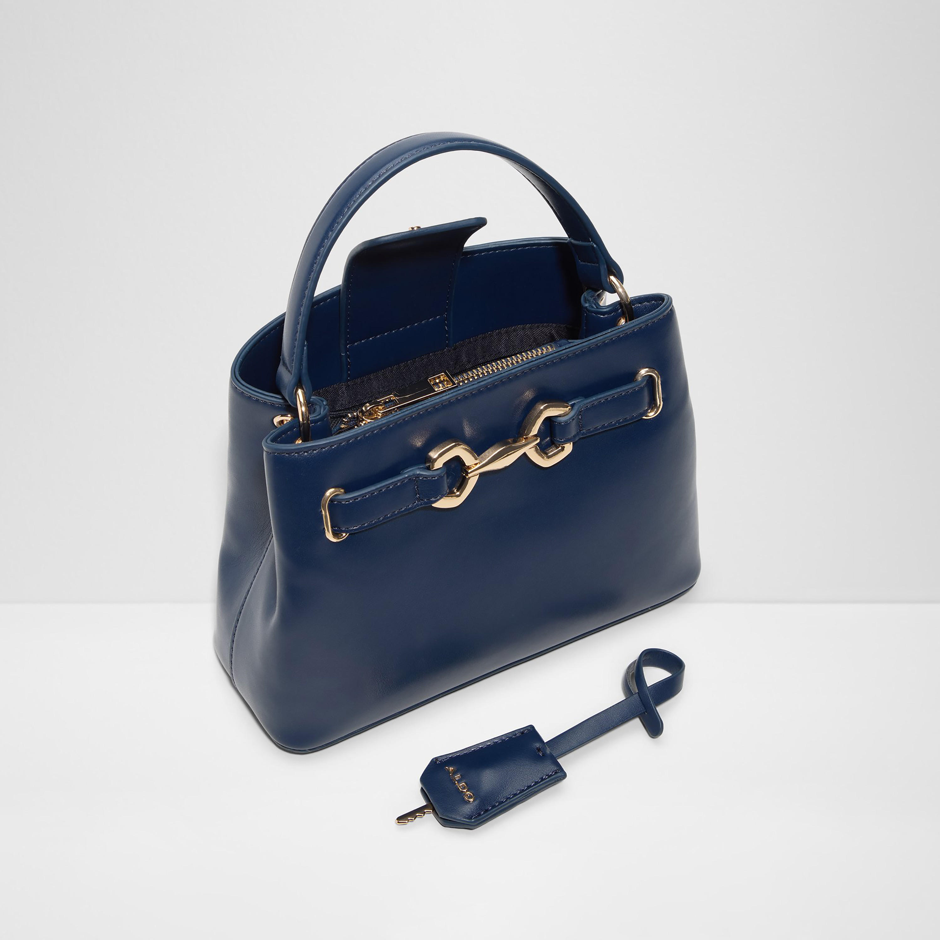 Aldo Plain Single Handle Satchel Bag with Magnetic Closure & Adjustable Strap-women-bagsandwallets-handbags-image-3
