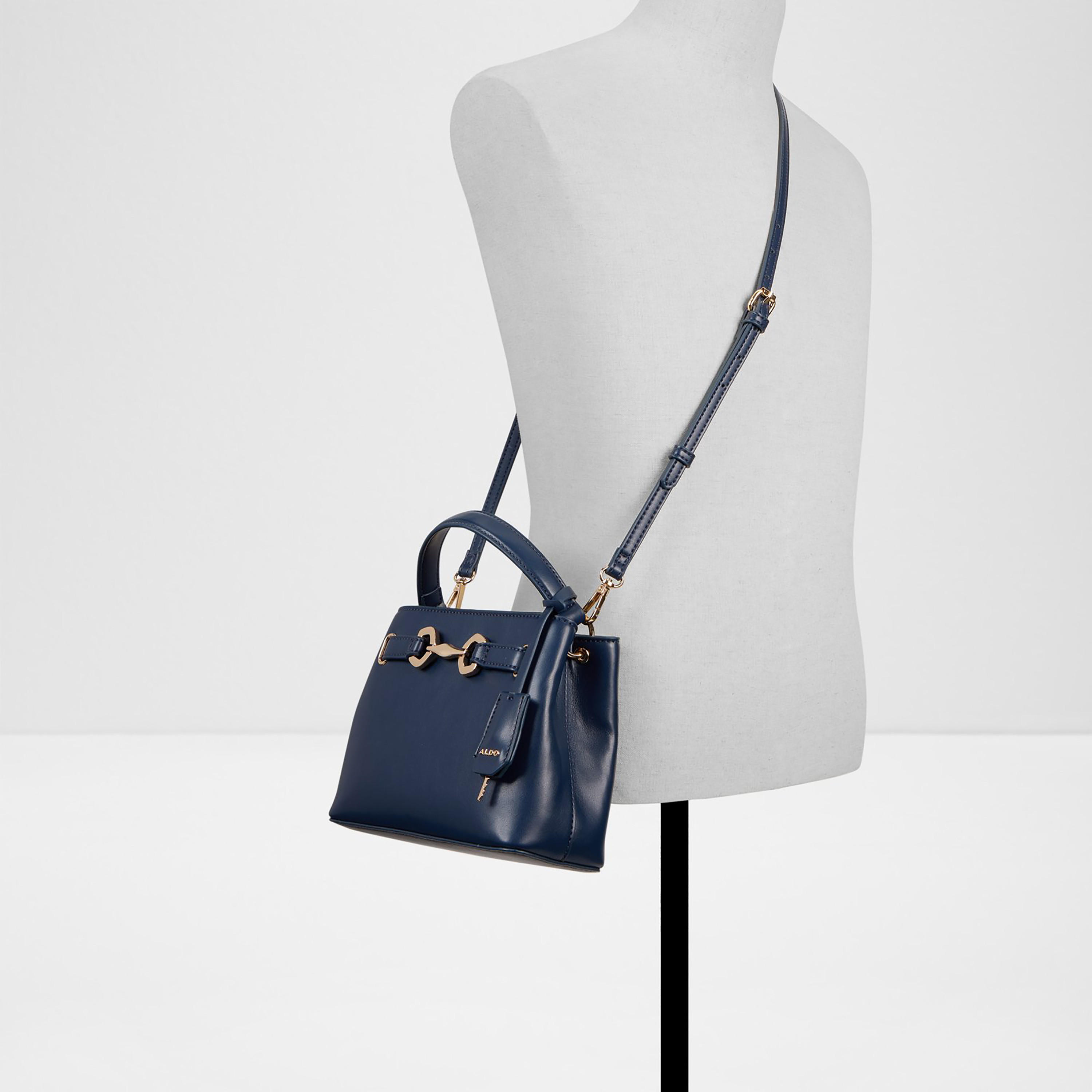 Aldo Plain Single Handle Satchel Bag with Magnetic Closure & Adjustable Strap-women-bagsandwallets-handbags-image-4