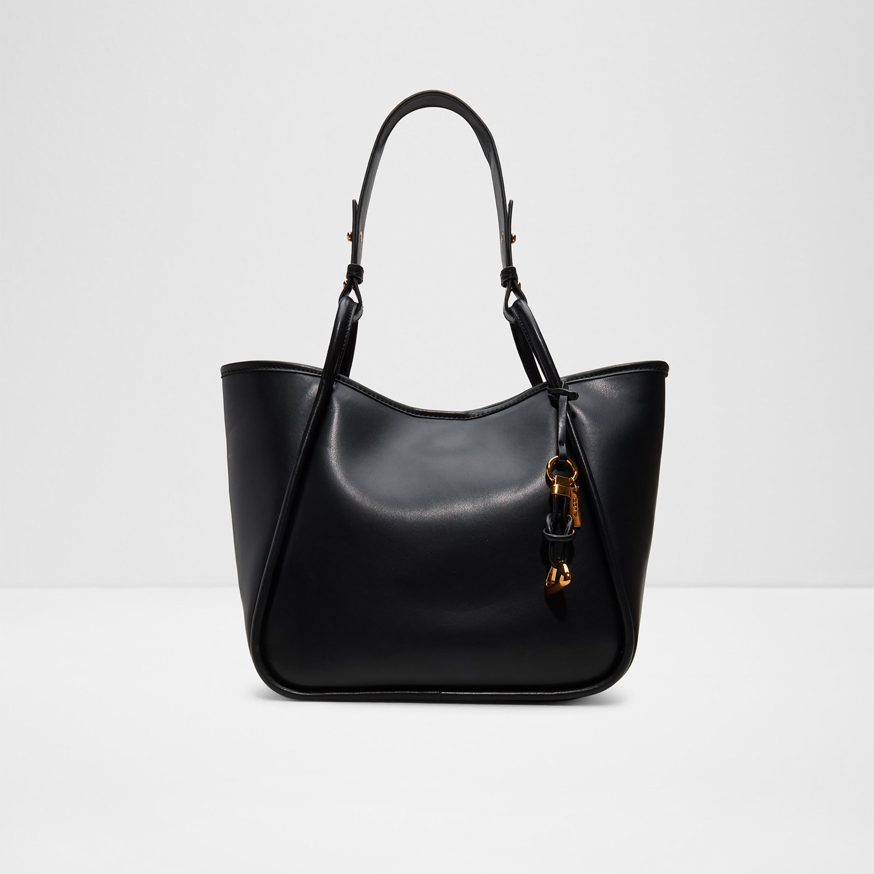 Aldo Rhaubaen Plain Single Handle Shoulder Bag & Pouch with Magnetic Closure-women-bagsandwallets-handbags-image-1