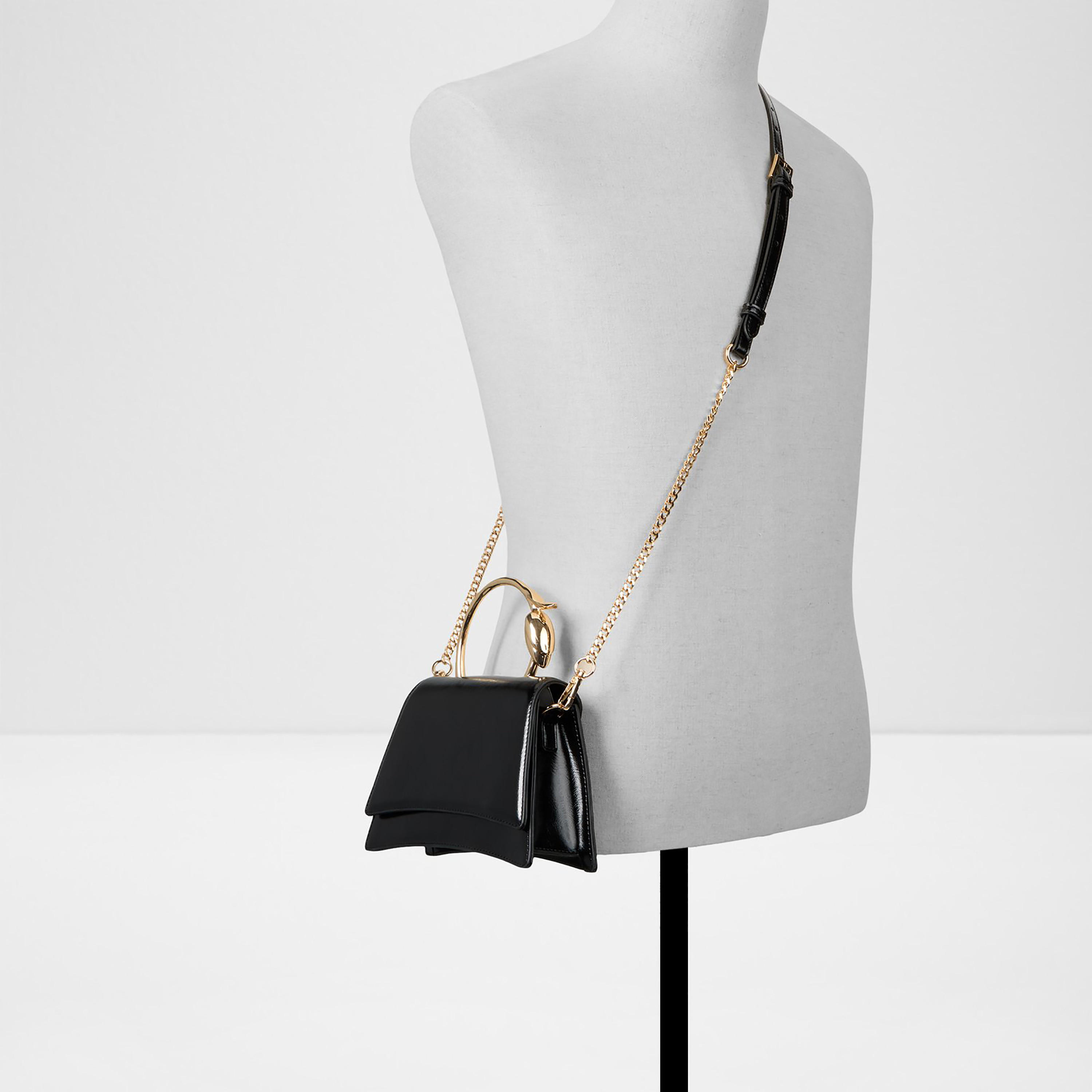 Aldo Desertrose Plain Top Handle Clutch with Flap Closure & Adjustable Chain Strap-women-bagsandwallets-handbags-image-4