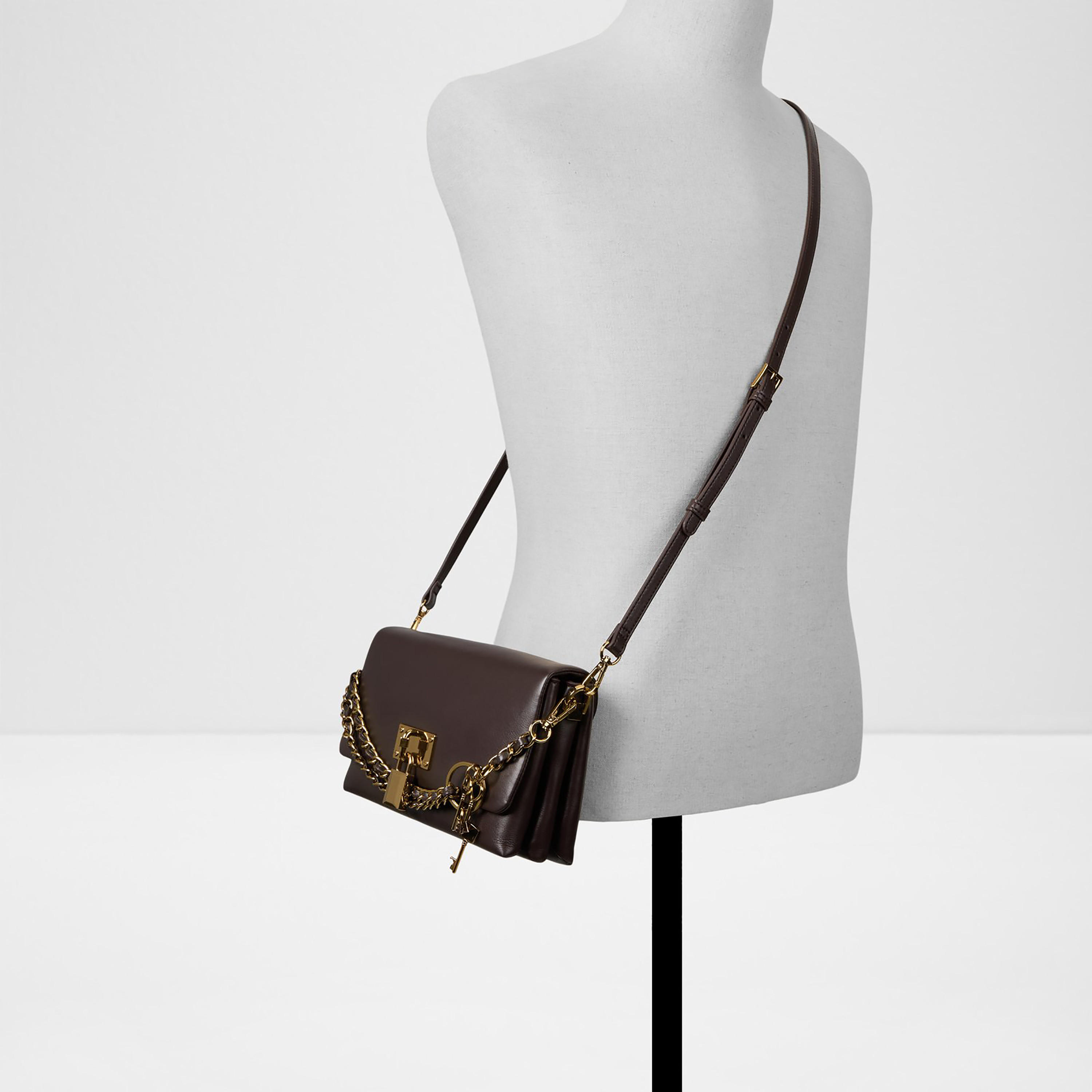 Aldo Jackie Plain Sling Bag with Flap Closure and Adjustable Strap-women-bagsandwallets-handbags-image-4