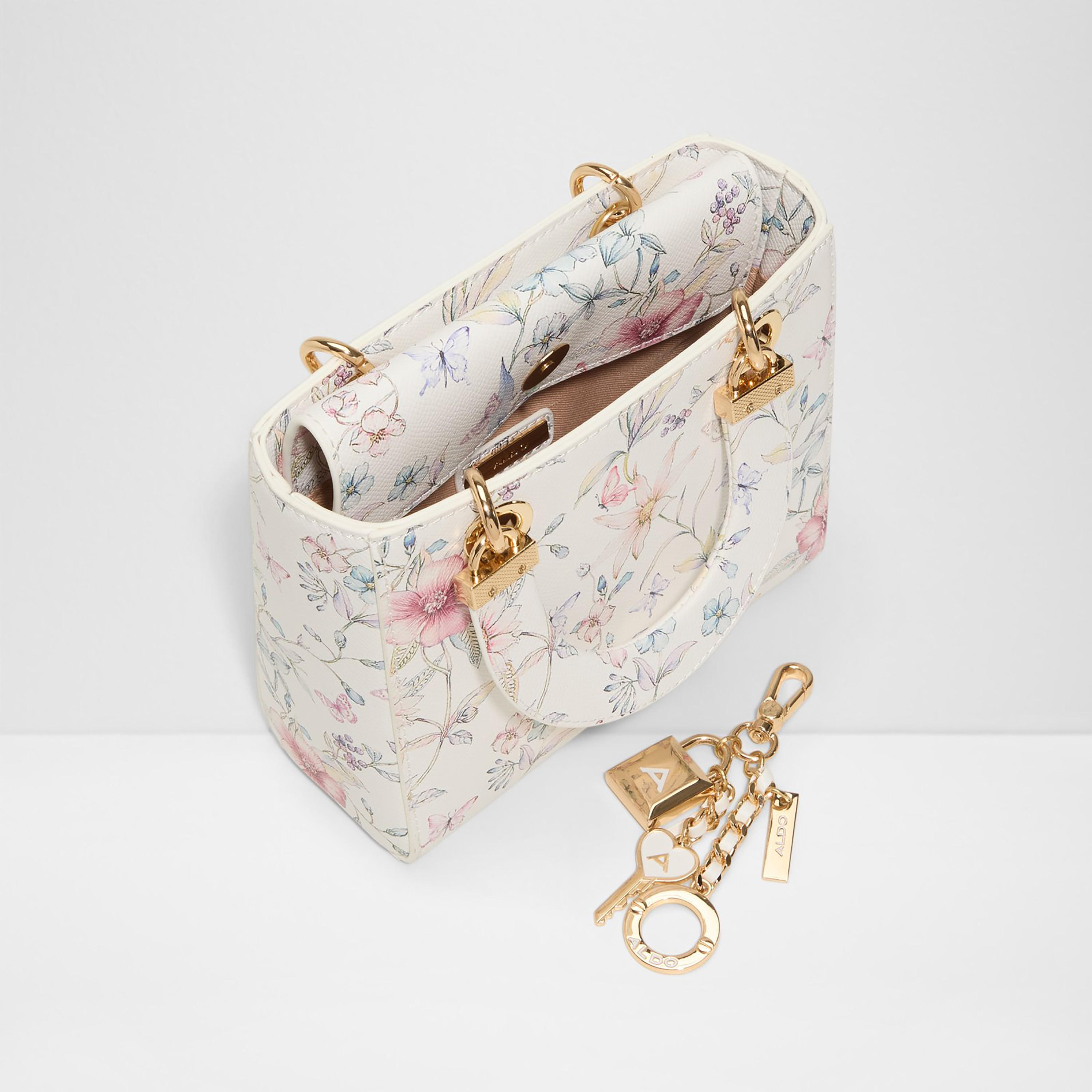 Aldo Florense Floral Printed Double Handle Handheld Bag with Magnetic Closure & Strap-women-bagsandwallets-handbags-image-3