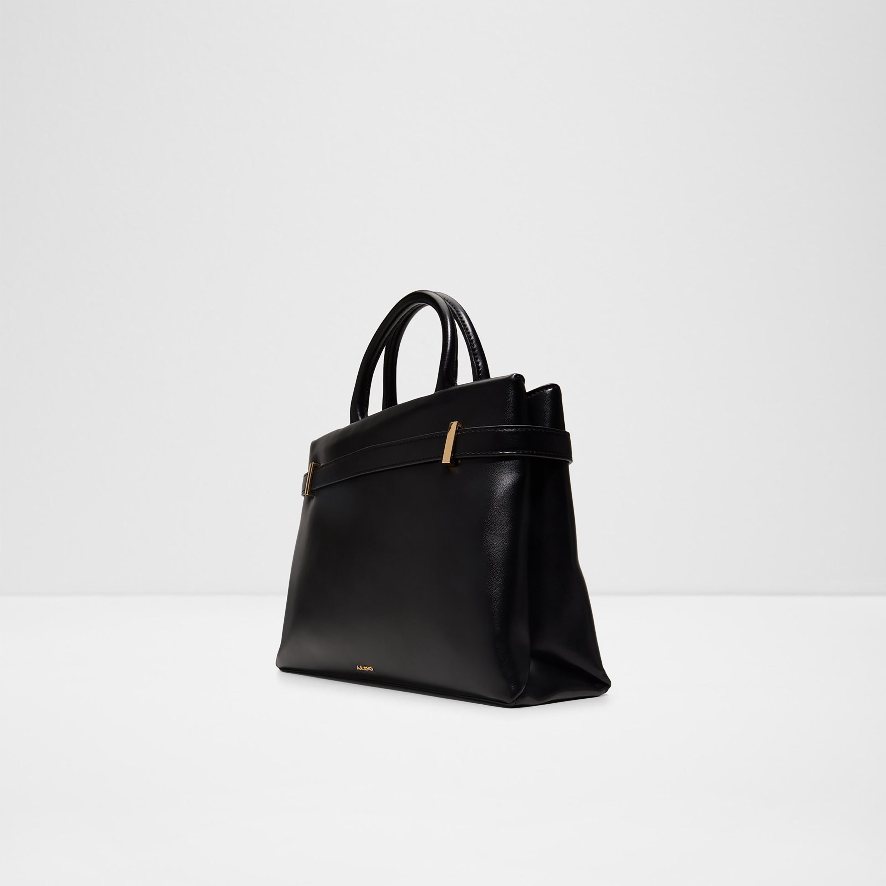 Aldo Alicie Plain Double Handle Satchel Bag with Zip Closure and Adjustable Strap-women-bagsandwallets-handbags-image-2
