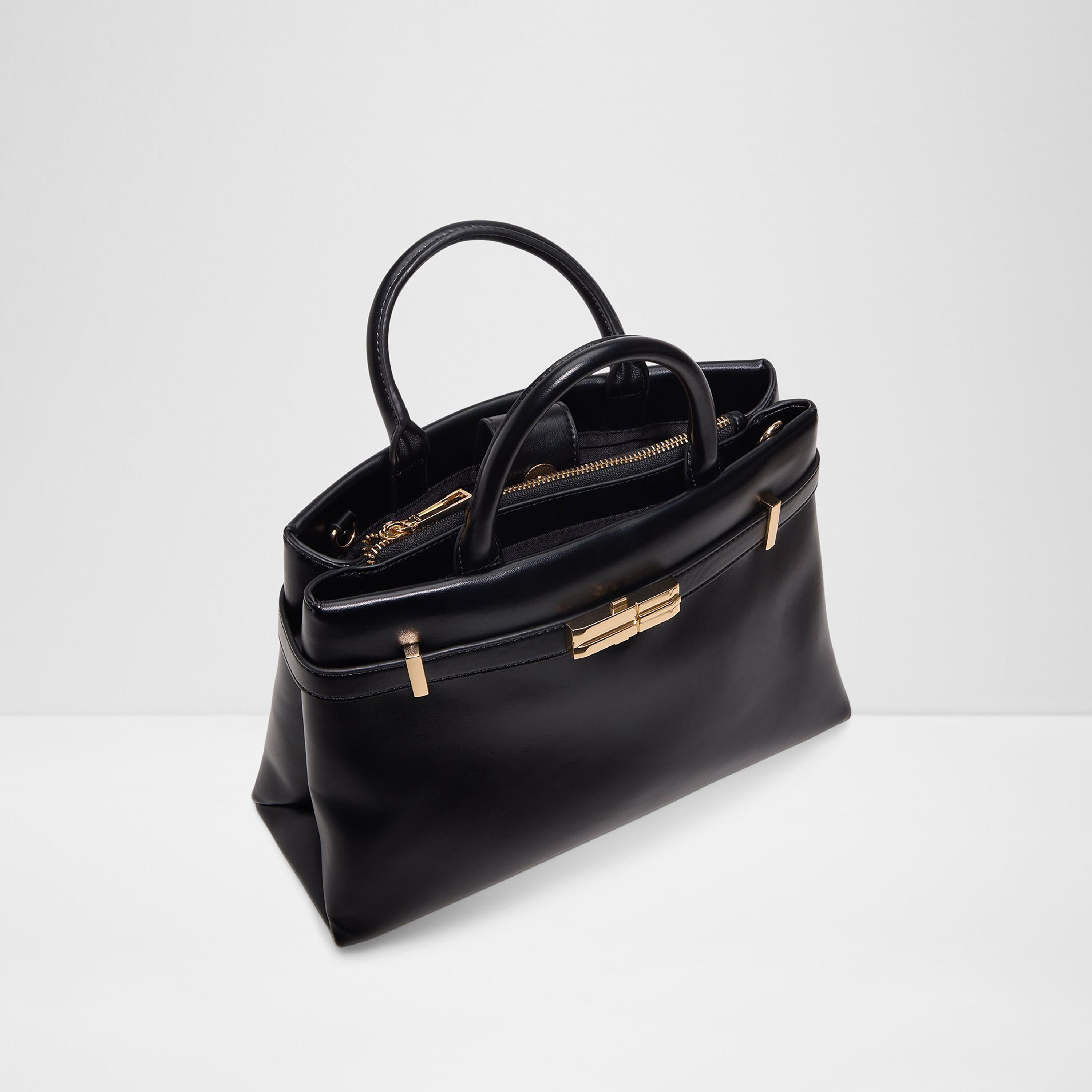Aldo Alicie Plain Double Handle Satchel Bag with Zip Closure and Adjustable Strap-women-bagsandwallets-handbags-image-3