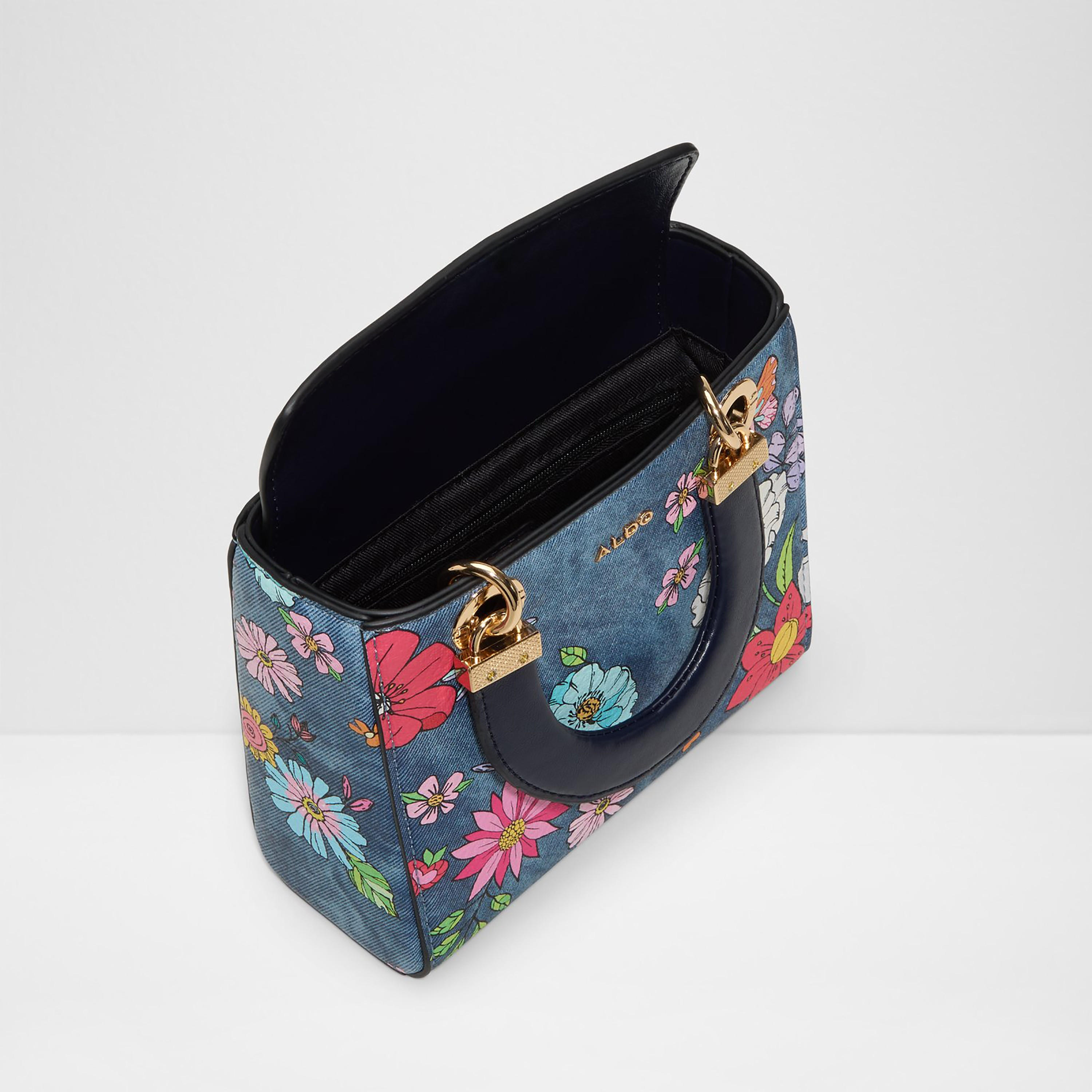 حقيبة يد ألدو بلوميني مطبوعة بالزهور، بمقبضين وغطاء وحزام.-women-bagsandwallets-handbags-image-3