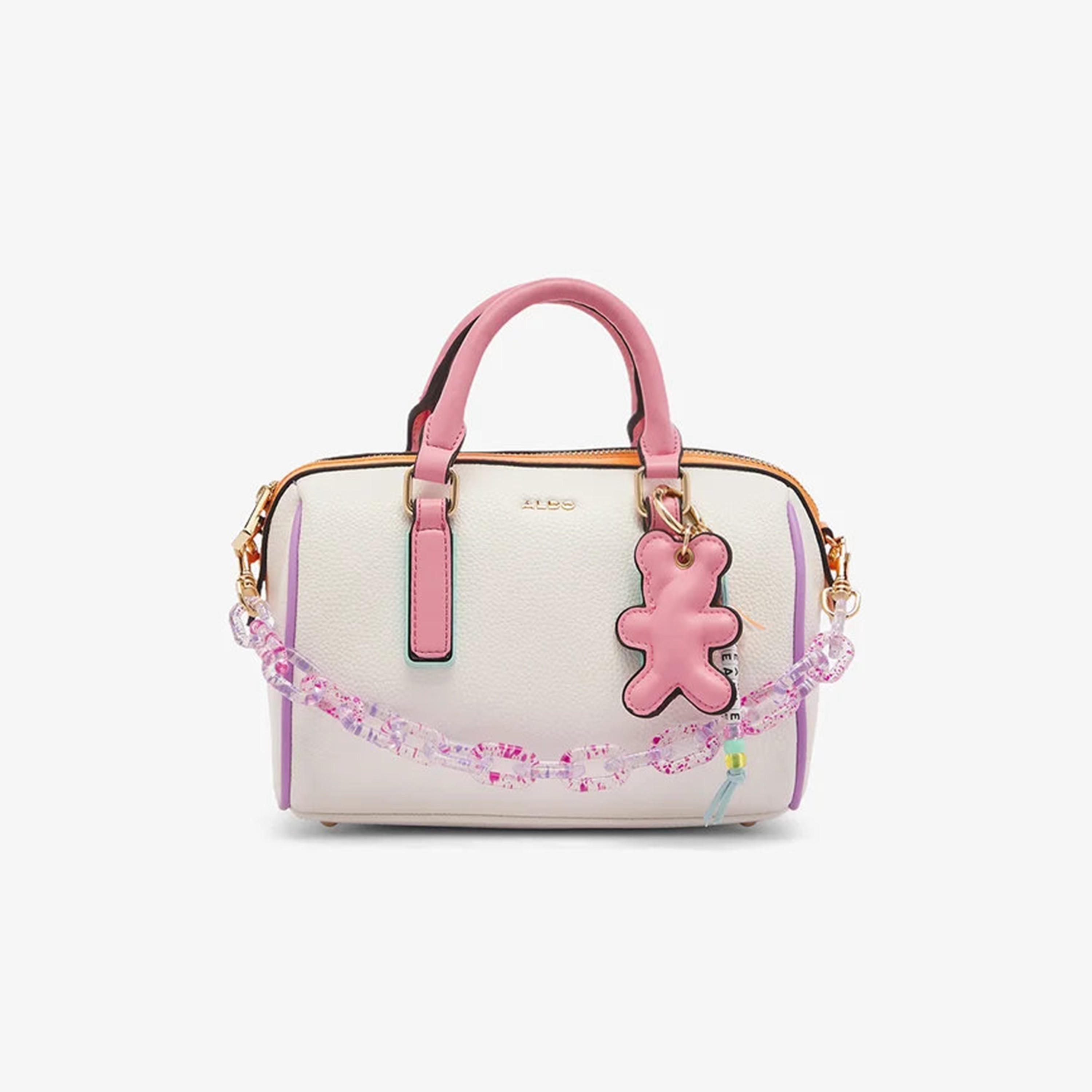 Aldo Azelia Textured Double Handle Shoulder Bag with Zip Closure & Strap-women-bagsandwallets-handbags-image-1