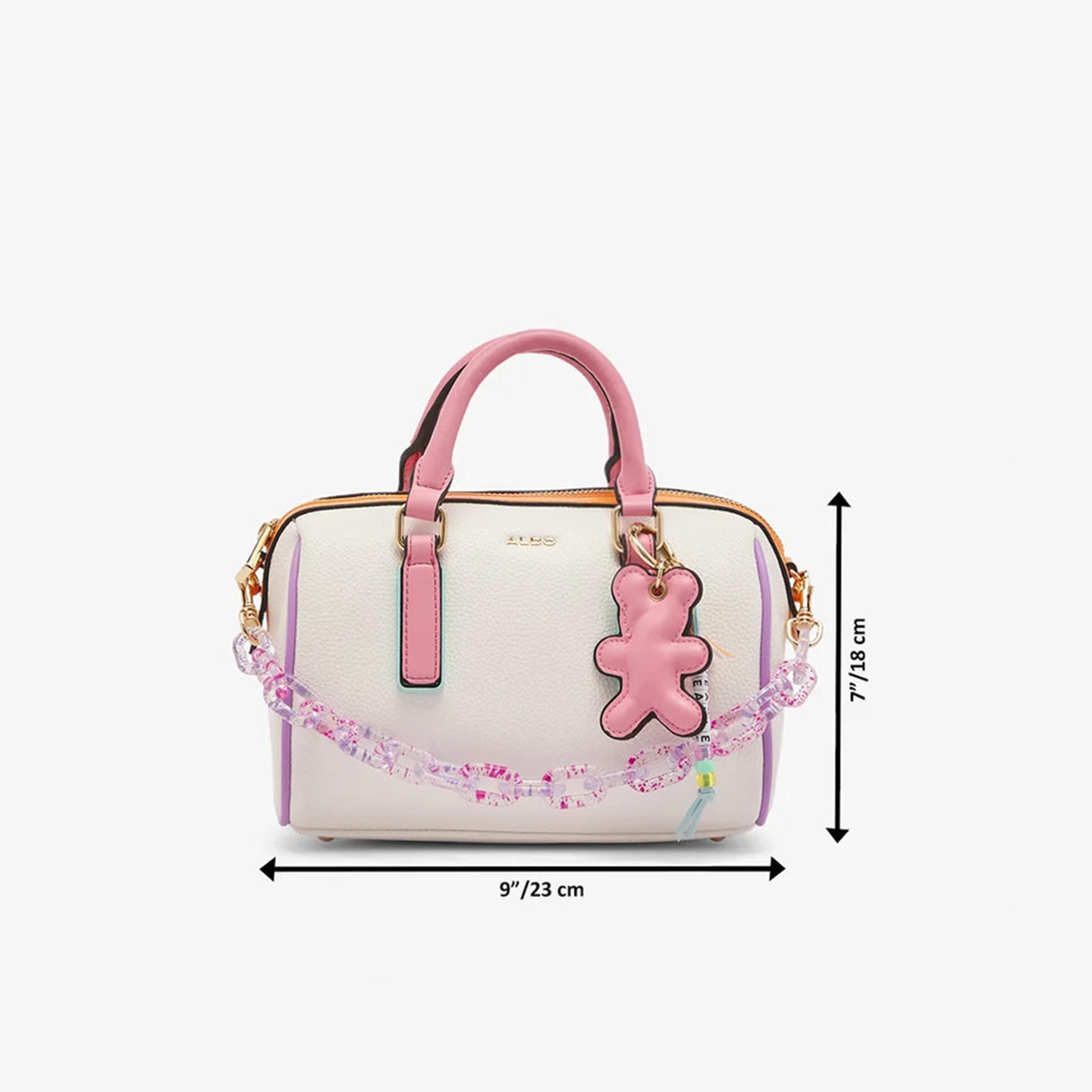 Aldo Azelia Textured Double Handle Shoulder Bag with Zip Closure & Strap-women-bagsandwallets-handbags-image-4