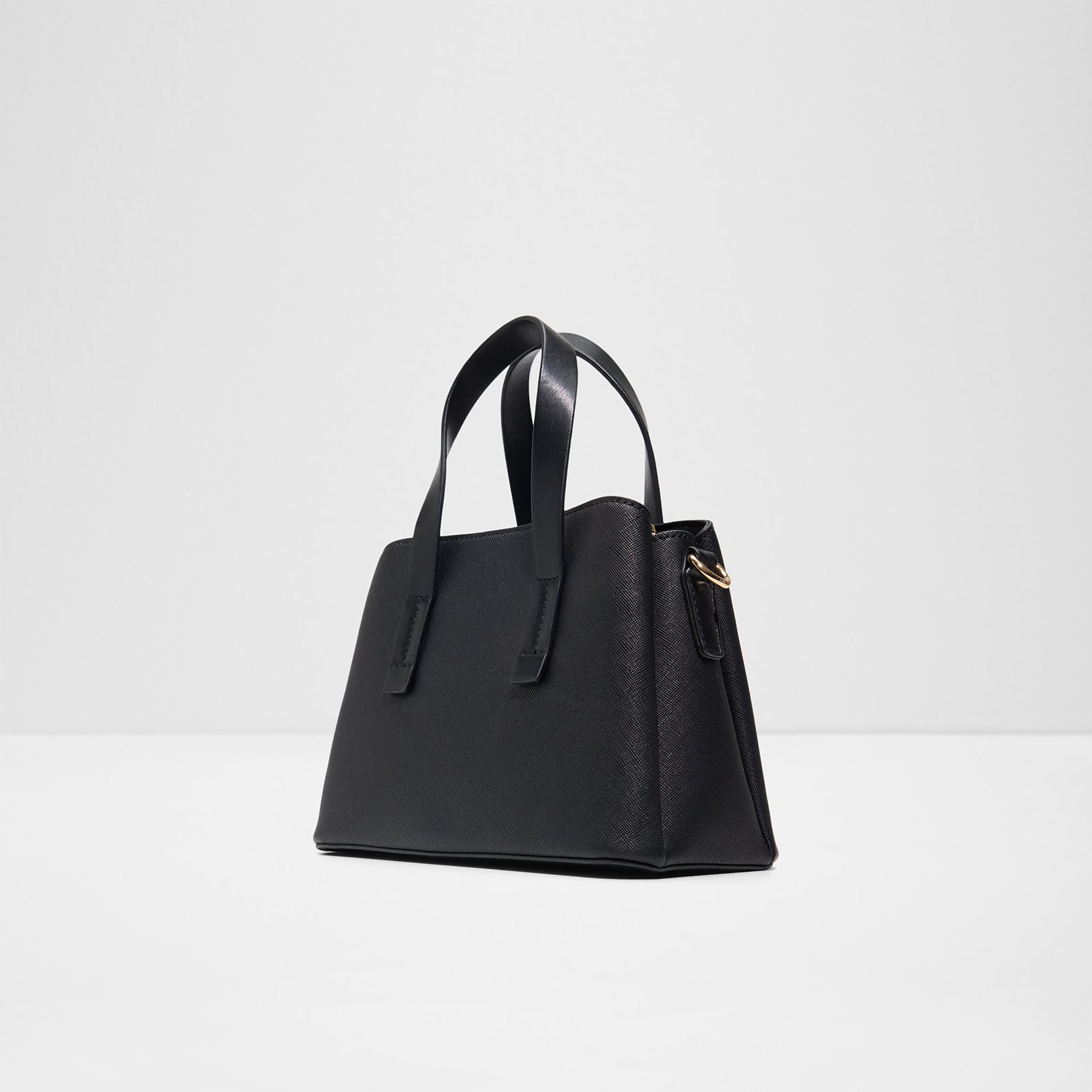 Aldo Maelia Textured Double Handle Satchel Bag & Pouch with Zip Closure & Strap-women-bagsandwallets-handbags-image-2